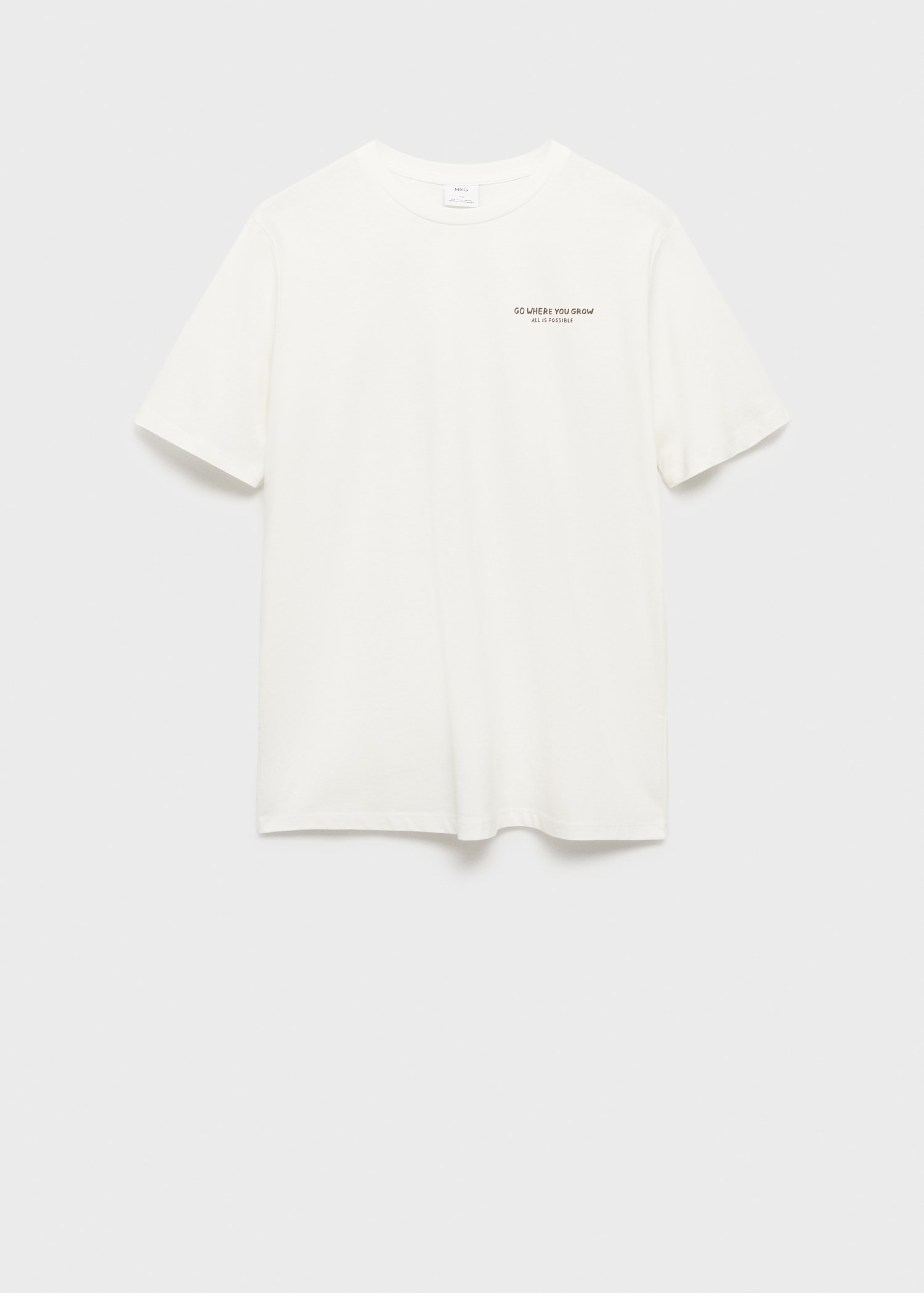 Slim-fit 100% printed cotton t-shirt - Article without model