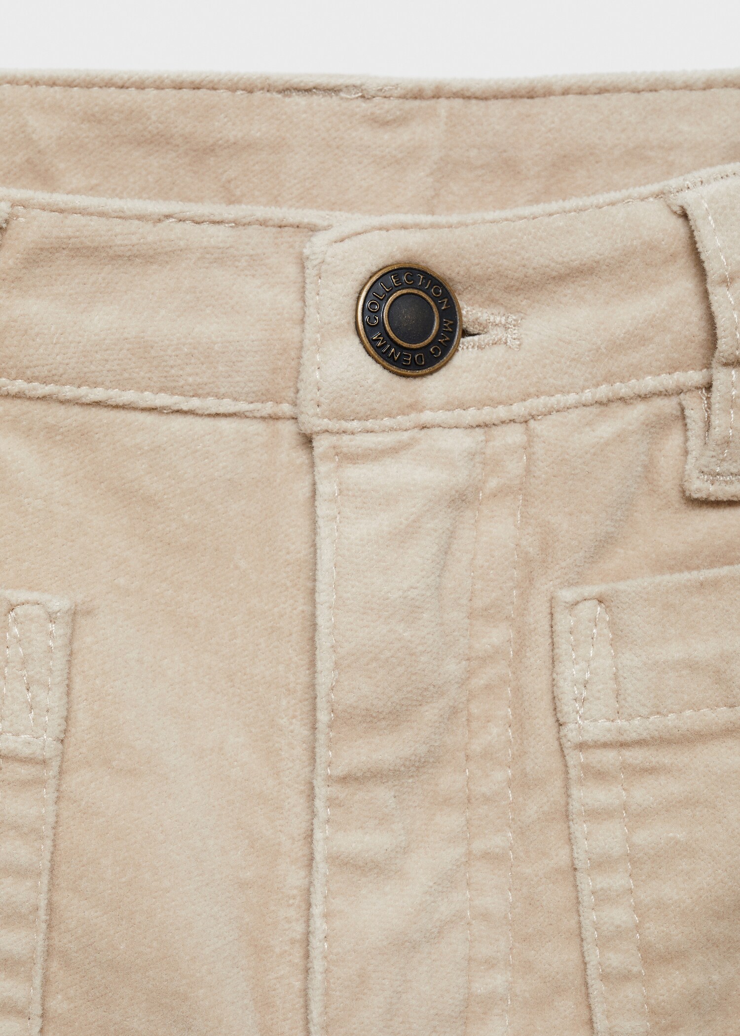 Velvet flared trousers - Details of the article 8