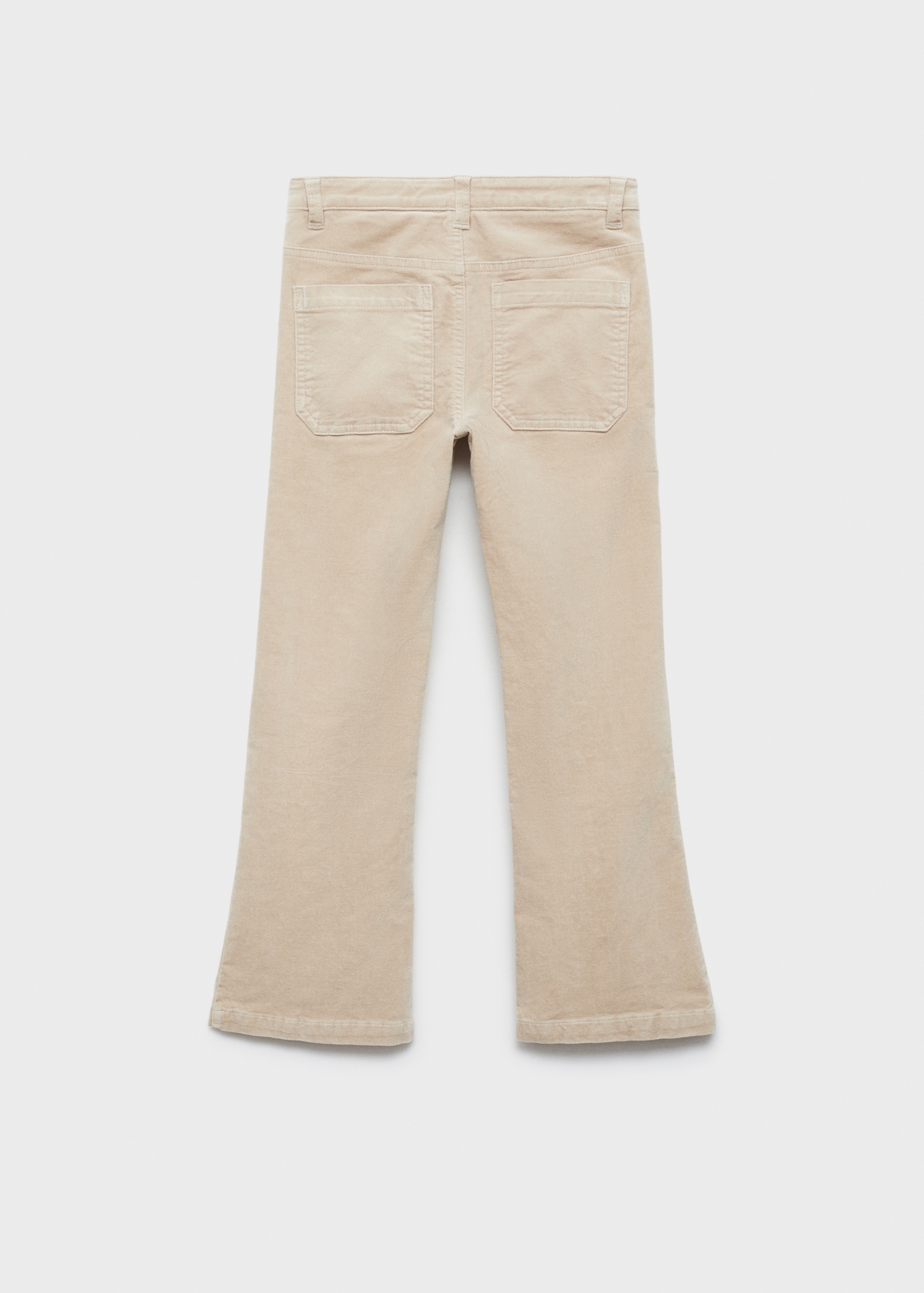 Velvet flared trousers - Reverse of the article