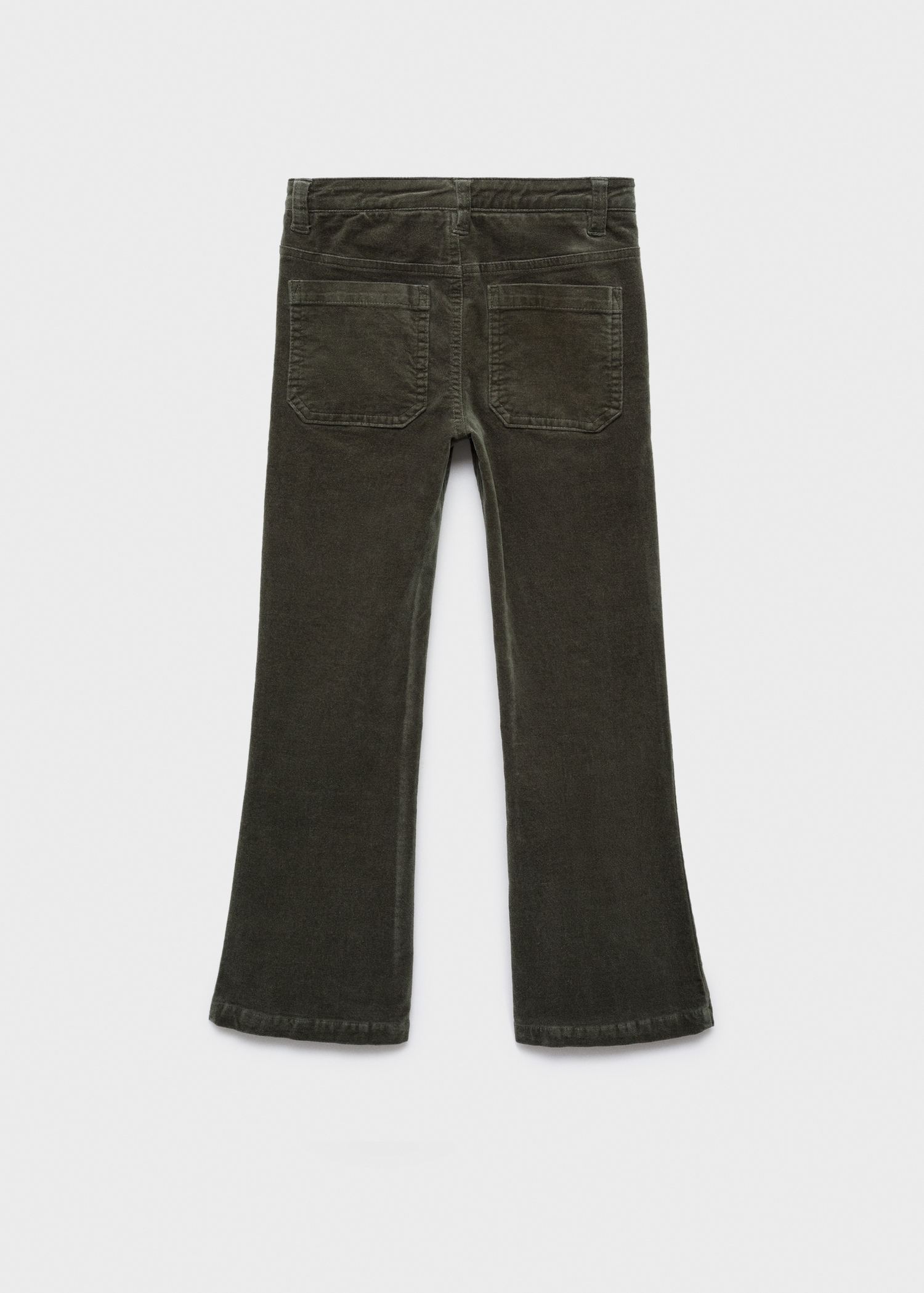 Velvet flared trousers - Reverse of the article