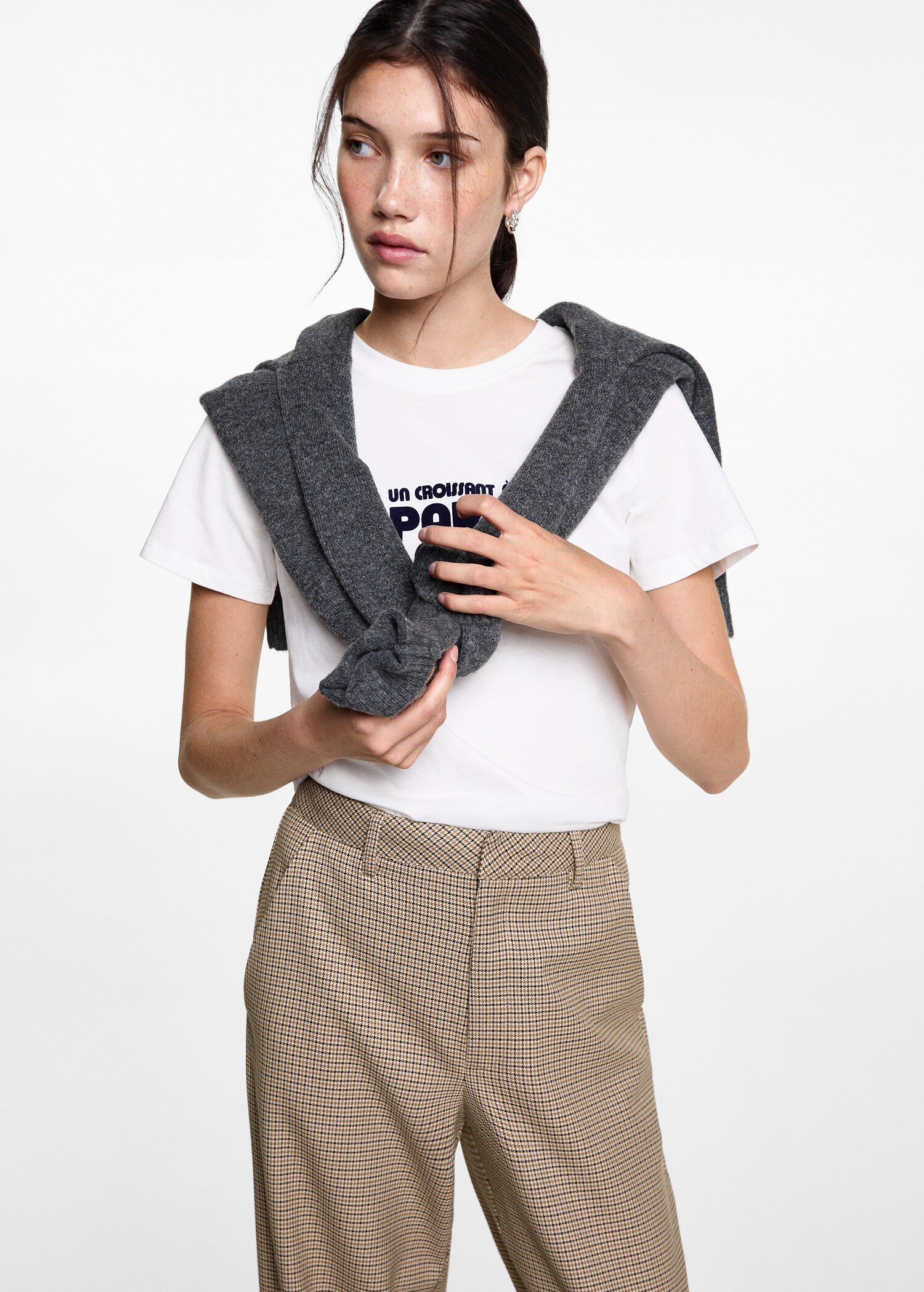 Pantalon de costume en pied-de-poule - Détail de l'article 1