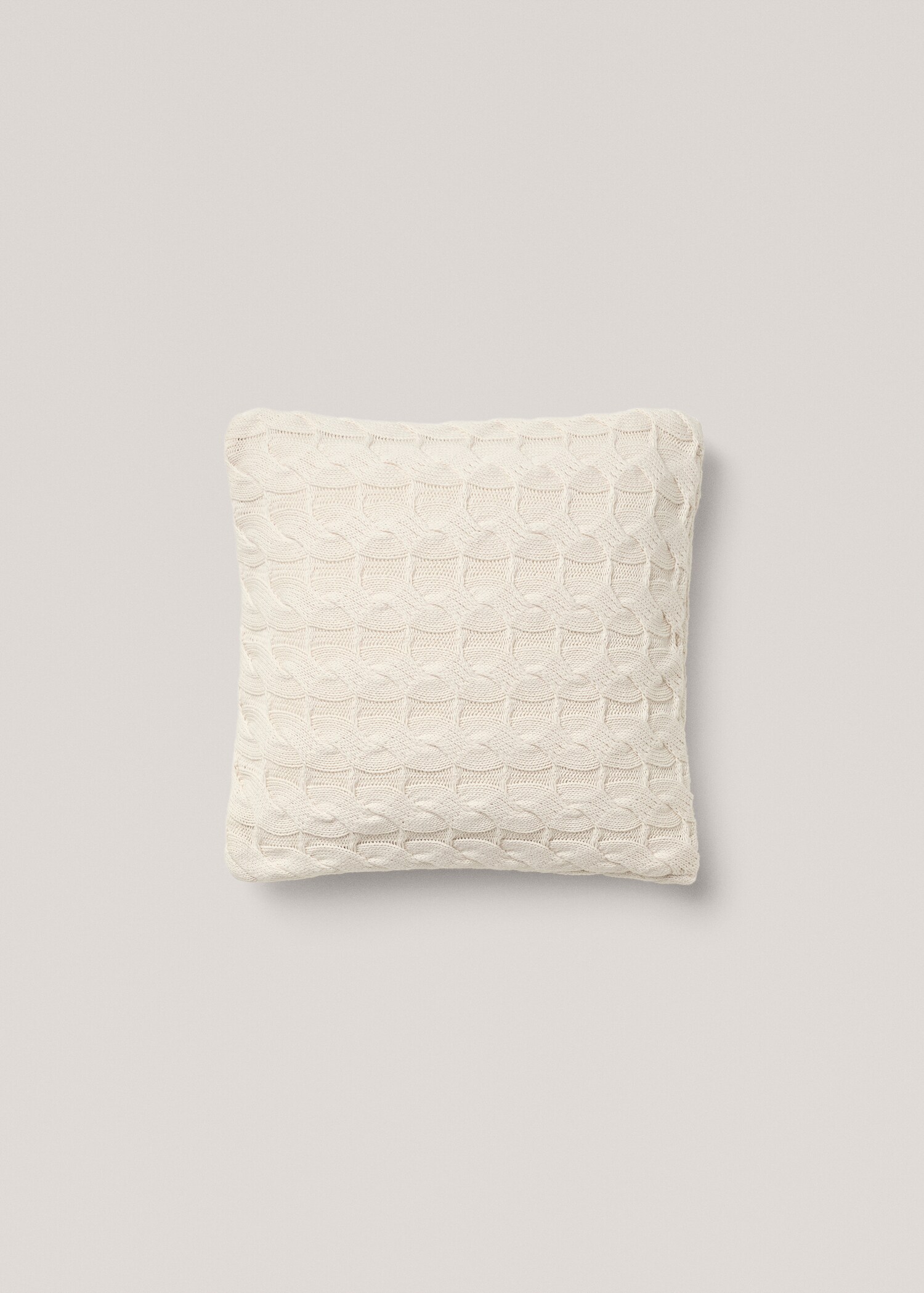 100% cotton braided knit cushion cover 17.7x17.7in - Article without model