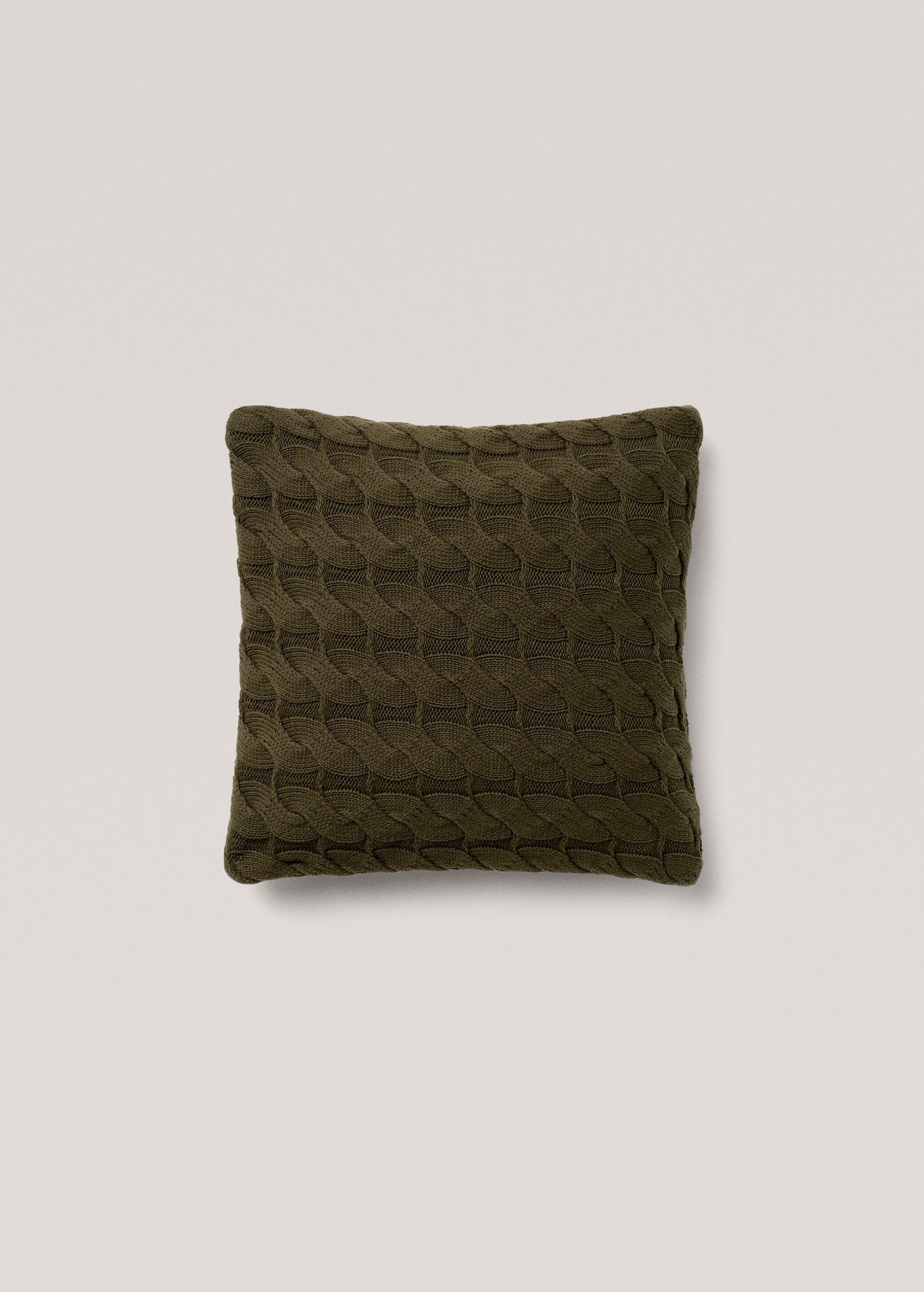 100% cotton braided knit cushion cover 17.7x17.7in - Article without model