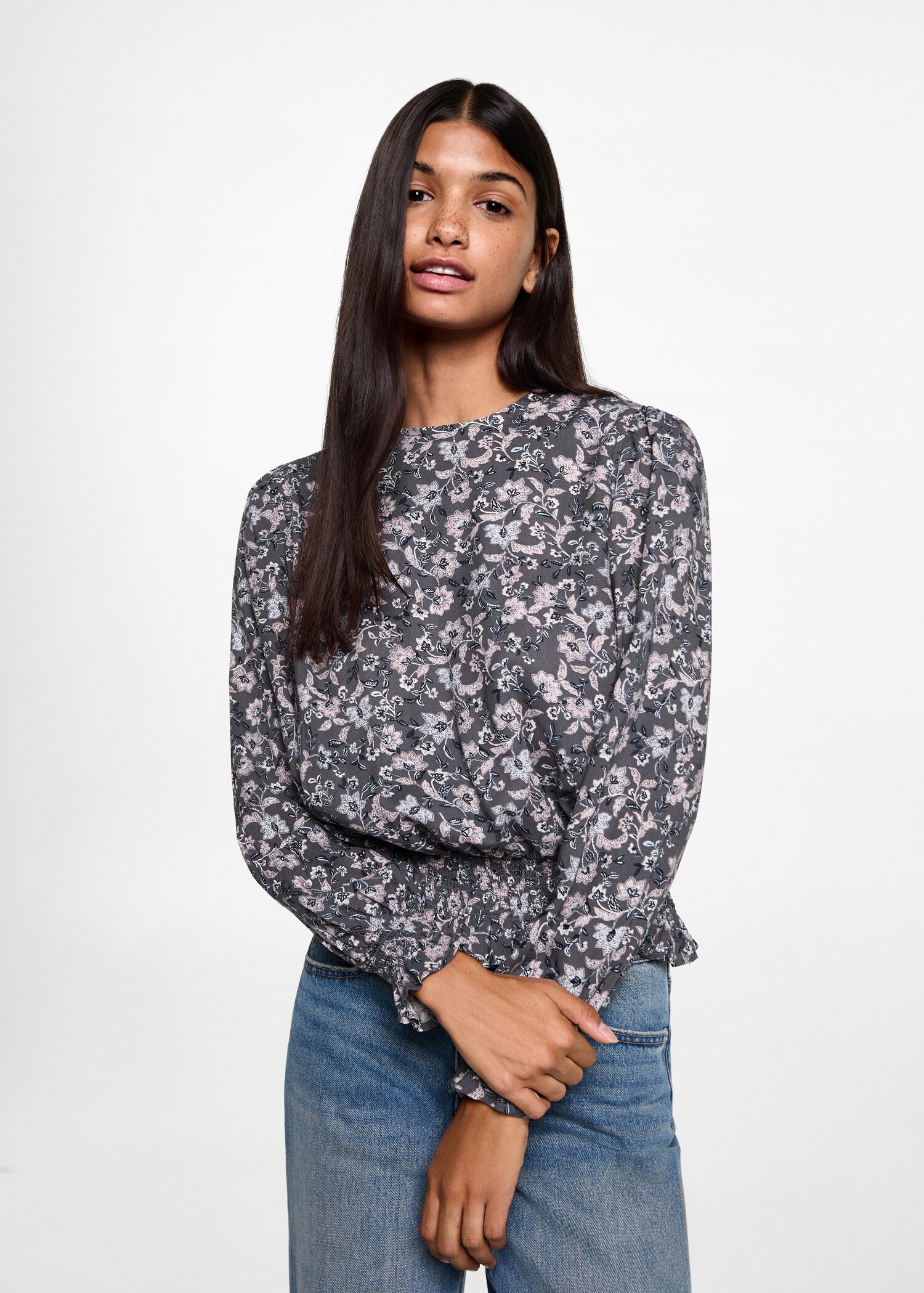 Floral print blouse - Medium plane