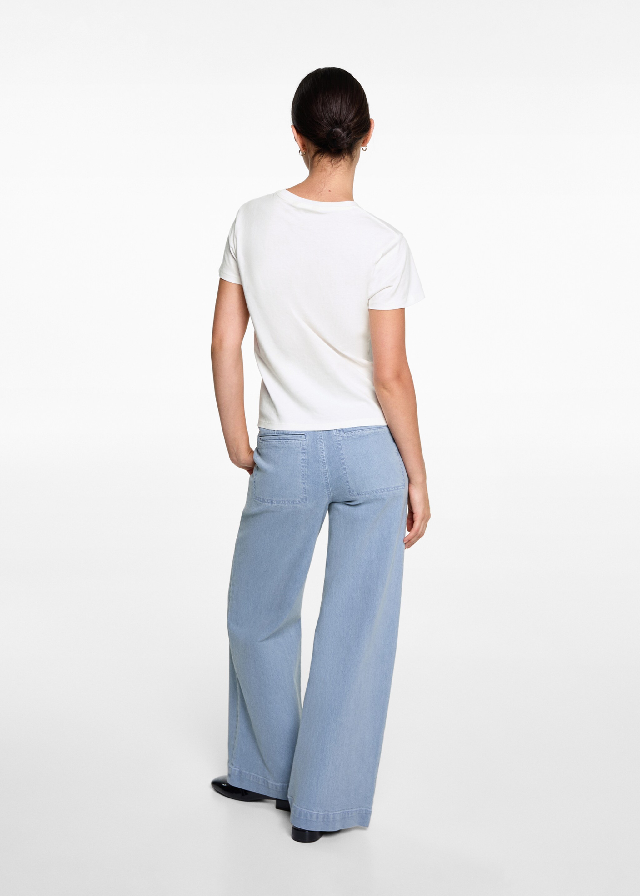 Jeans culotte bolsillos - Reverso del artículo