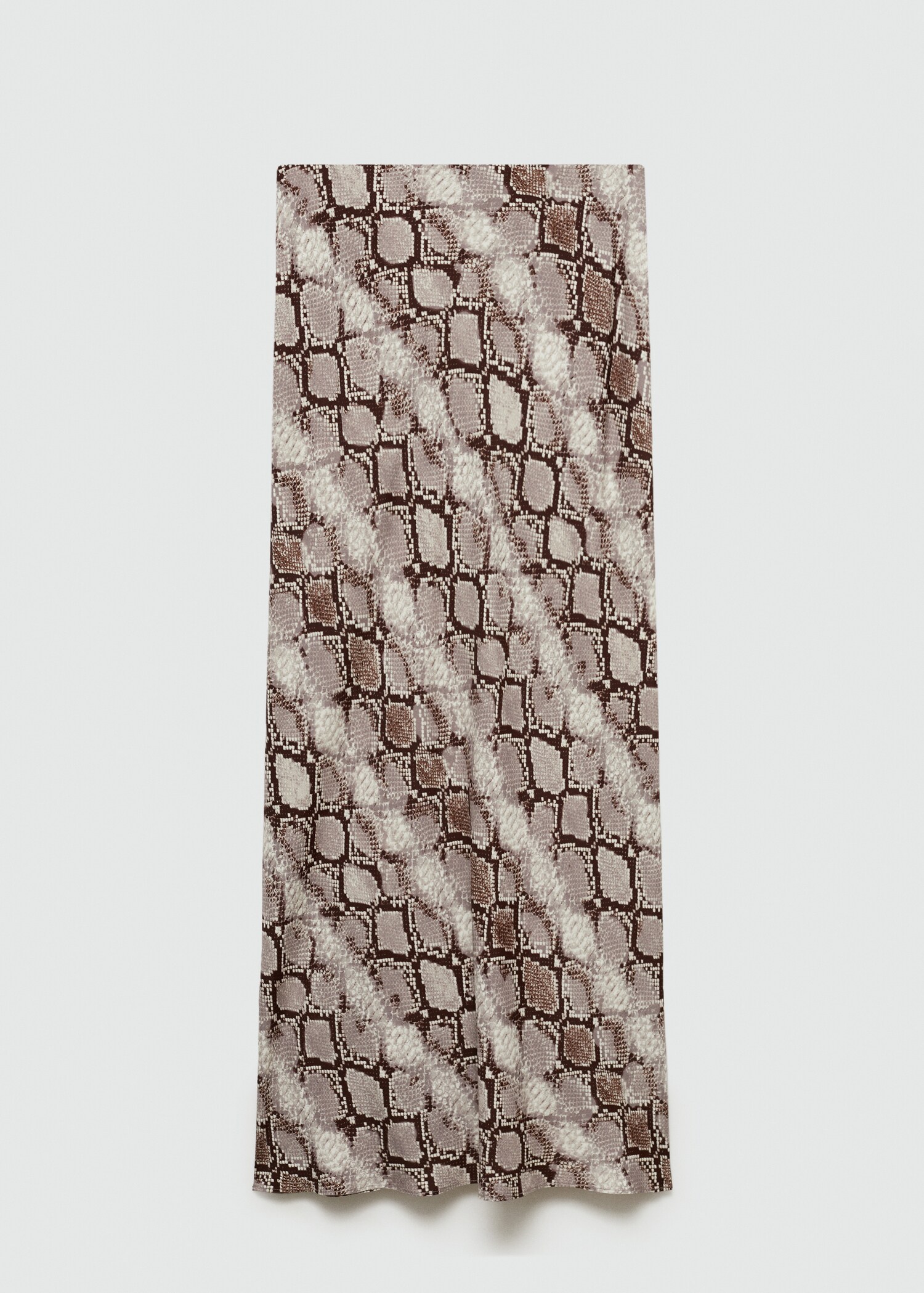 Long animal-print skirt - Article without model