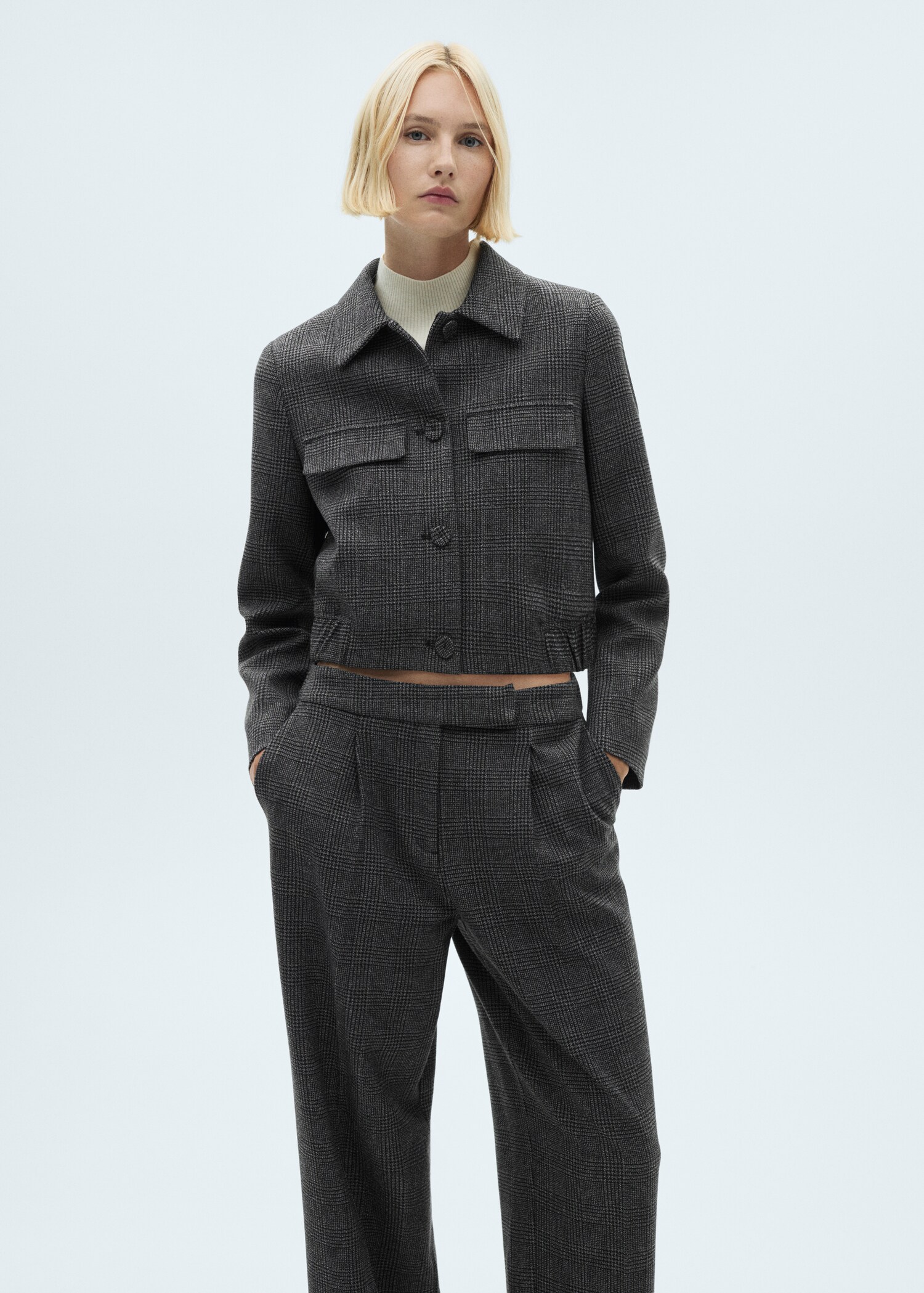 Tweed straight trousers - Details of the article 1