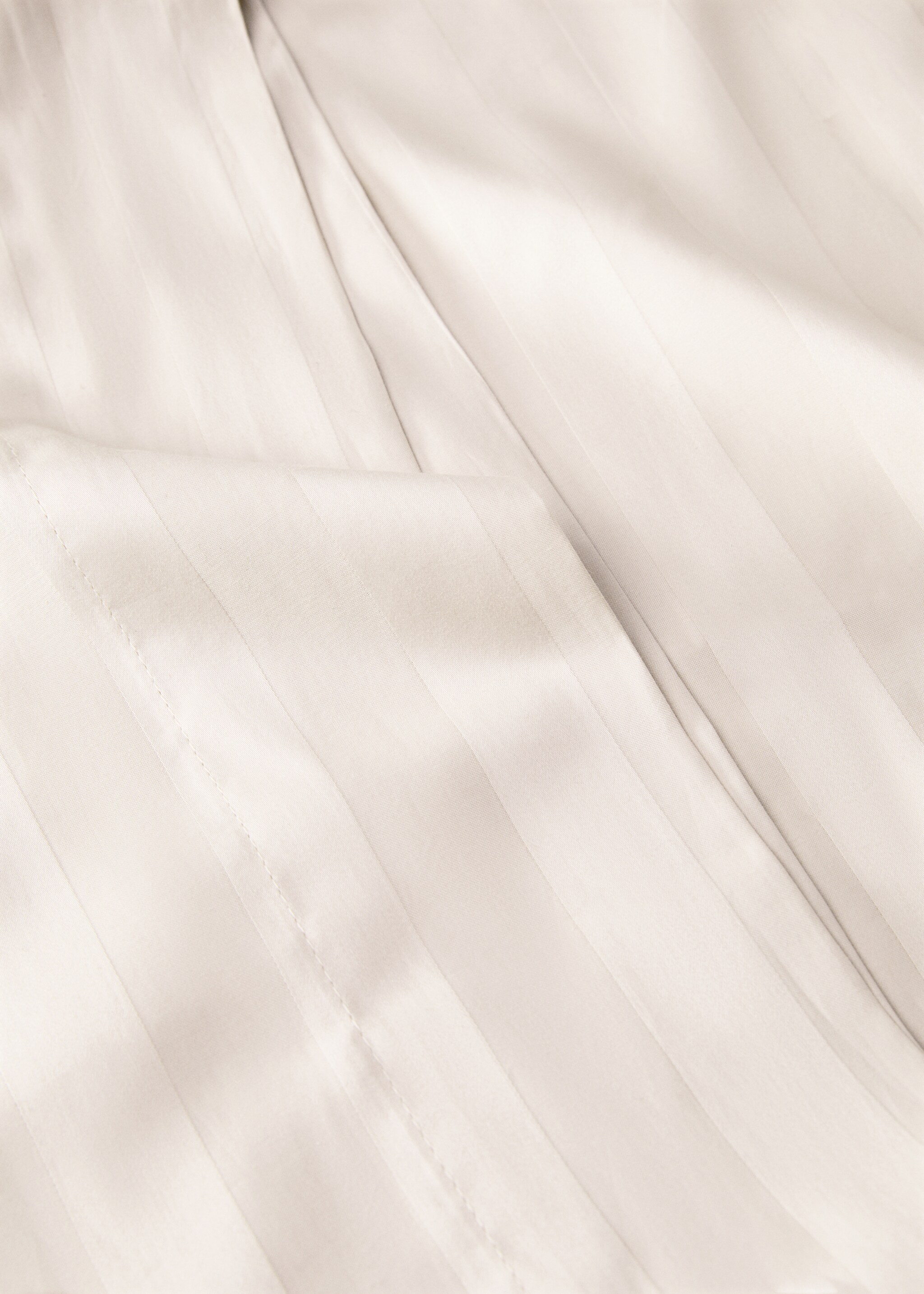 Multi-stripe satin pillowcase  45x110cm - Details of the article 1