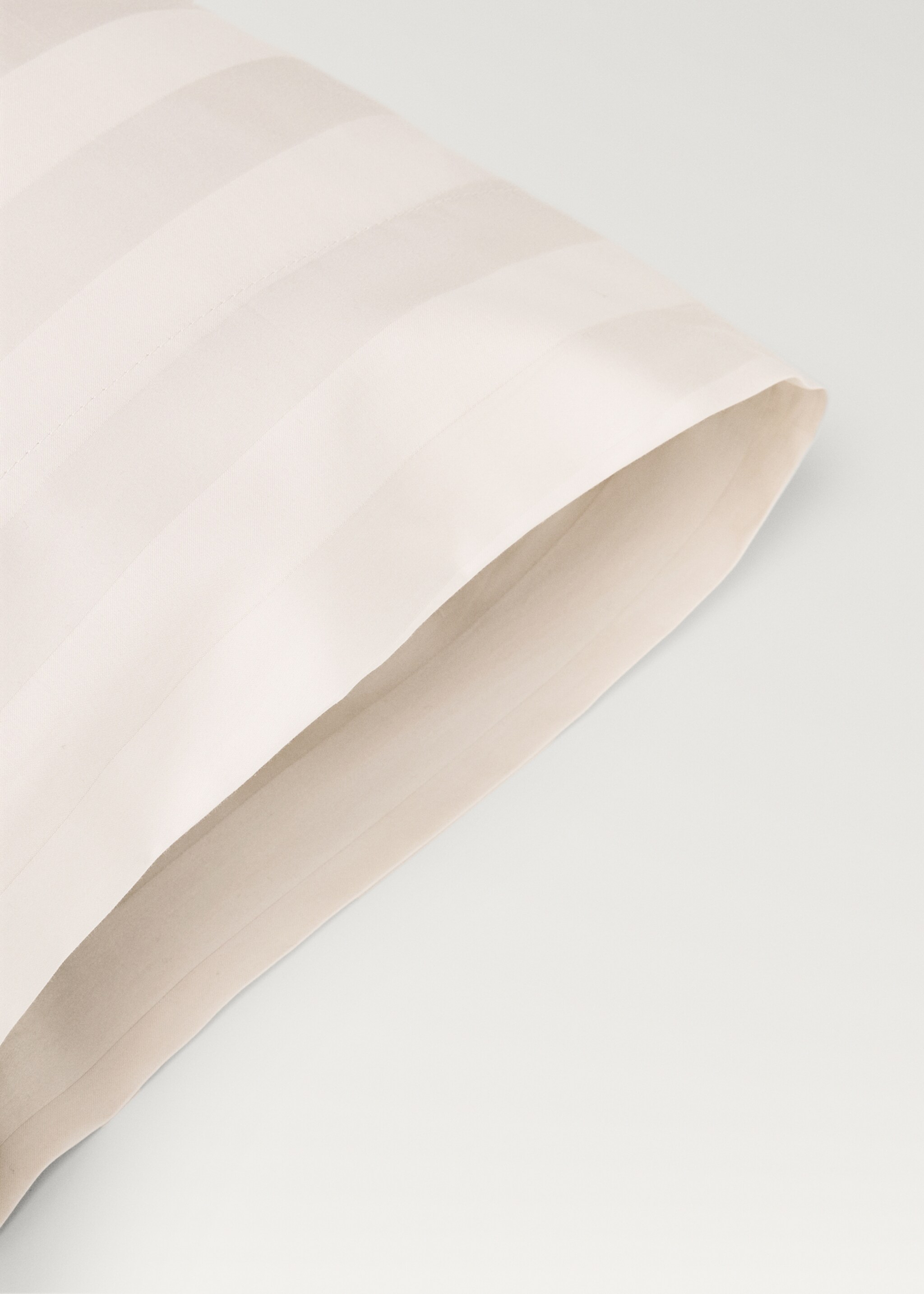 Multi-stripe satin pillowcase  45x110cm - Details of the article 2