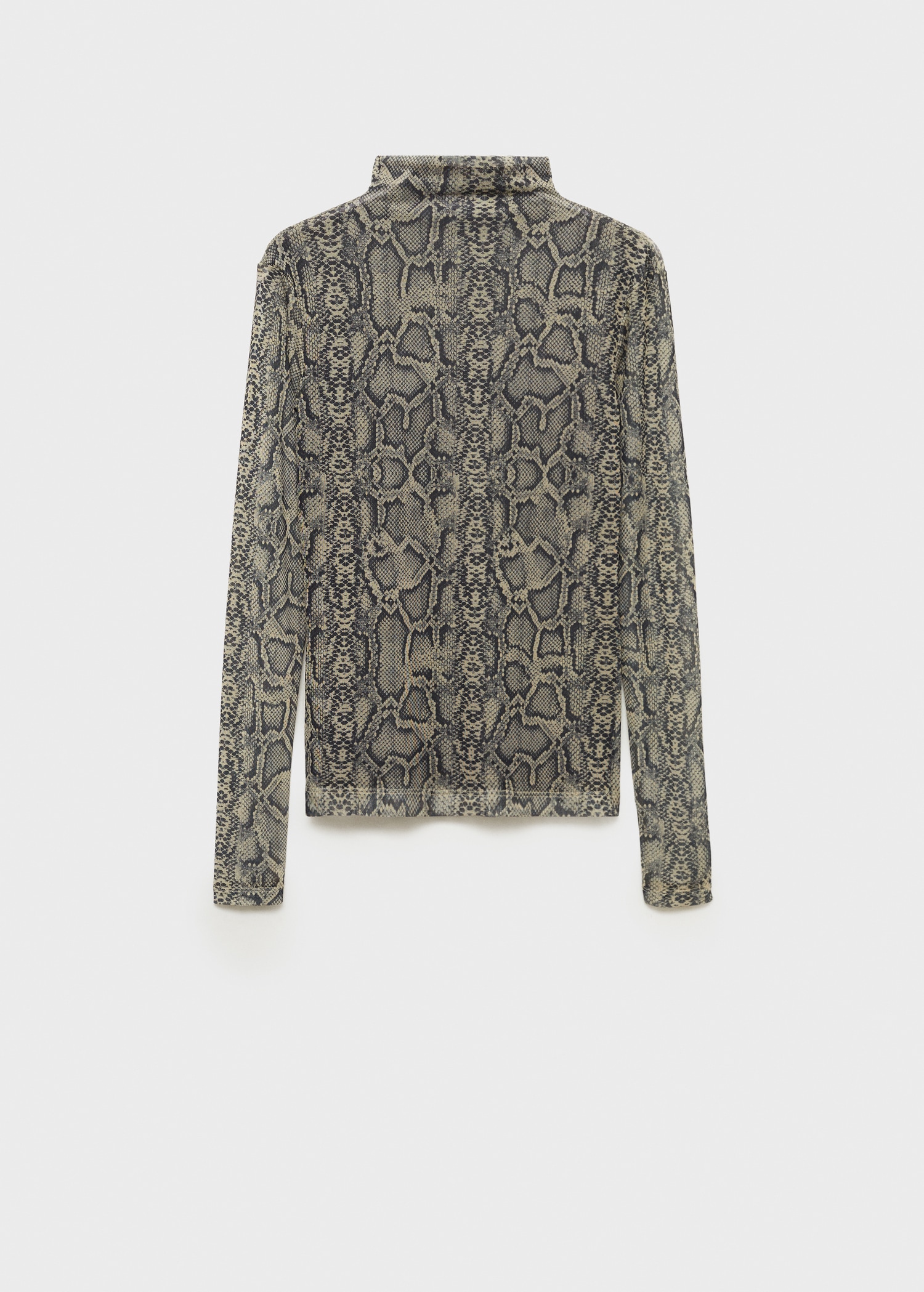 Animal print perkins neck t-shirt - Article without model