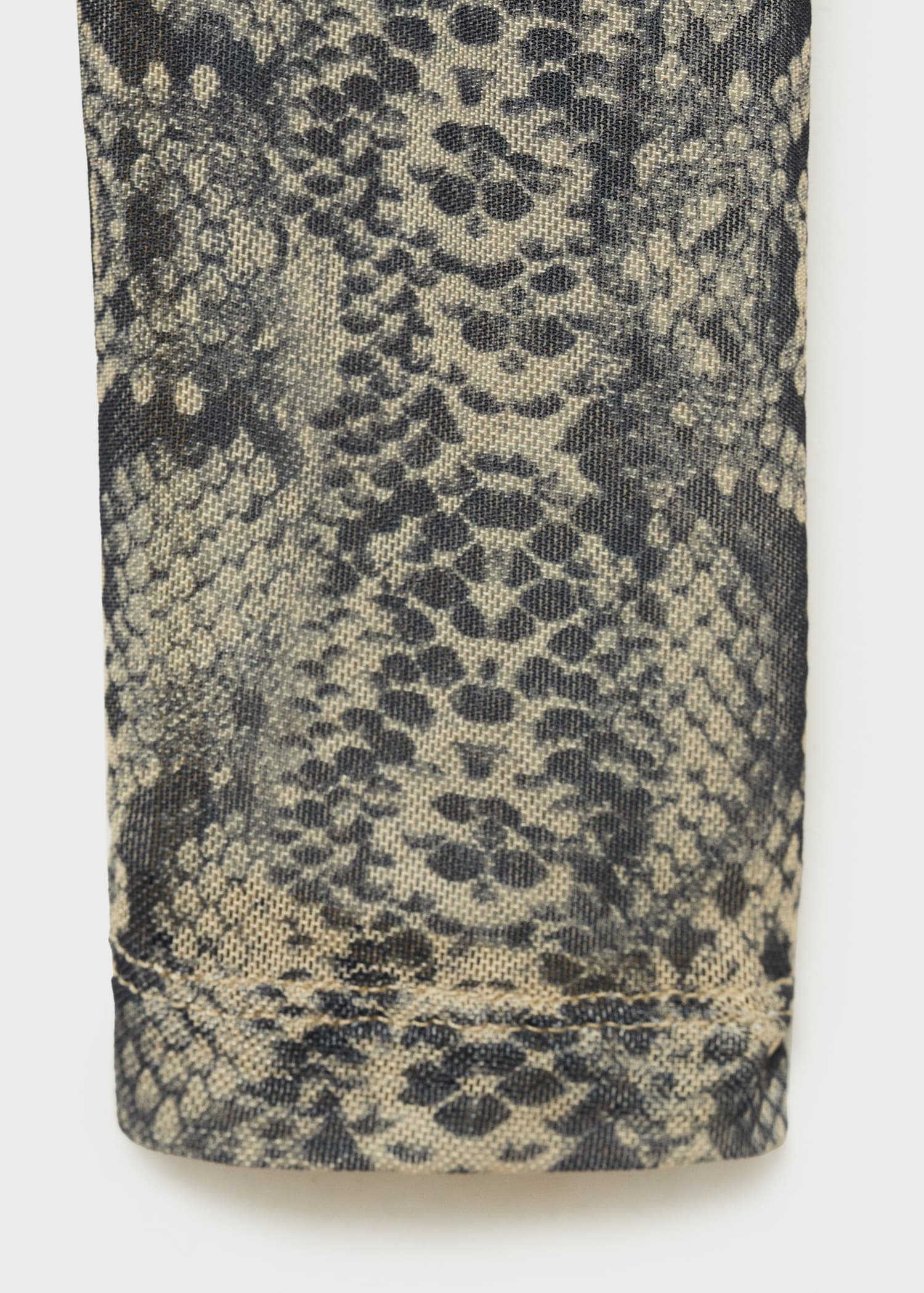 Animal print perkins neck t-shirt - Details of the article 0