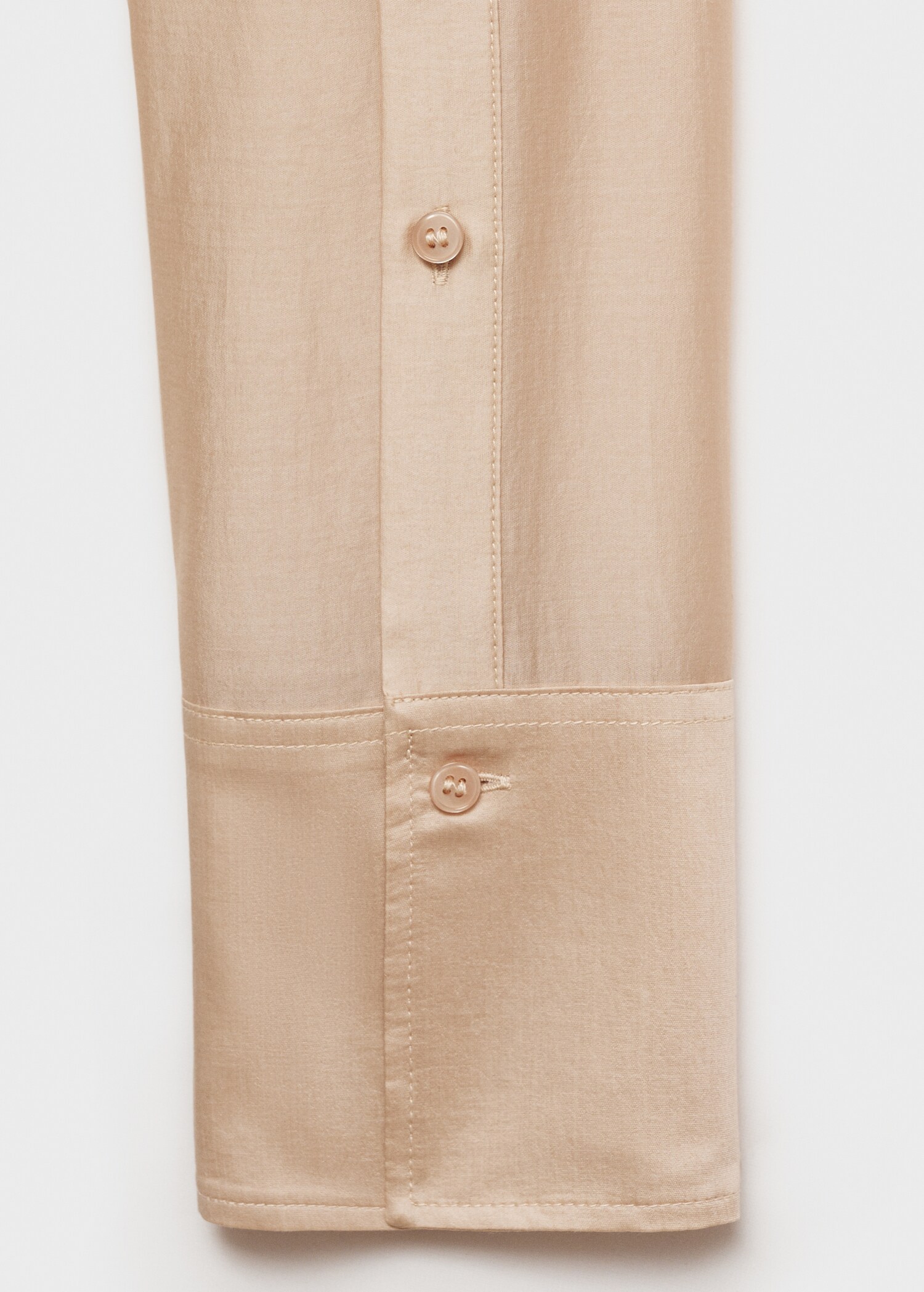 Satin lyocell shirt - Деталь изделия 0