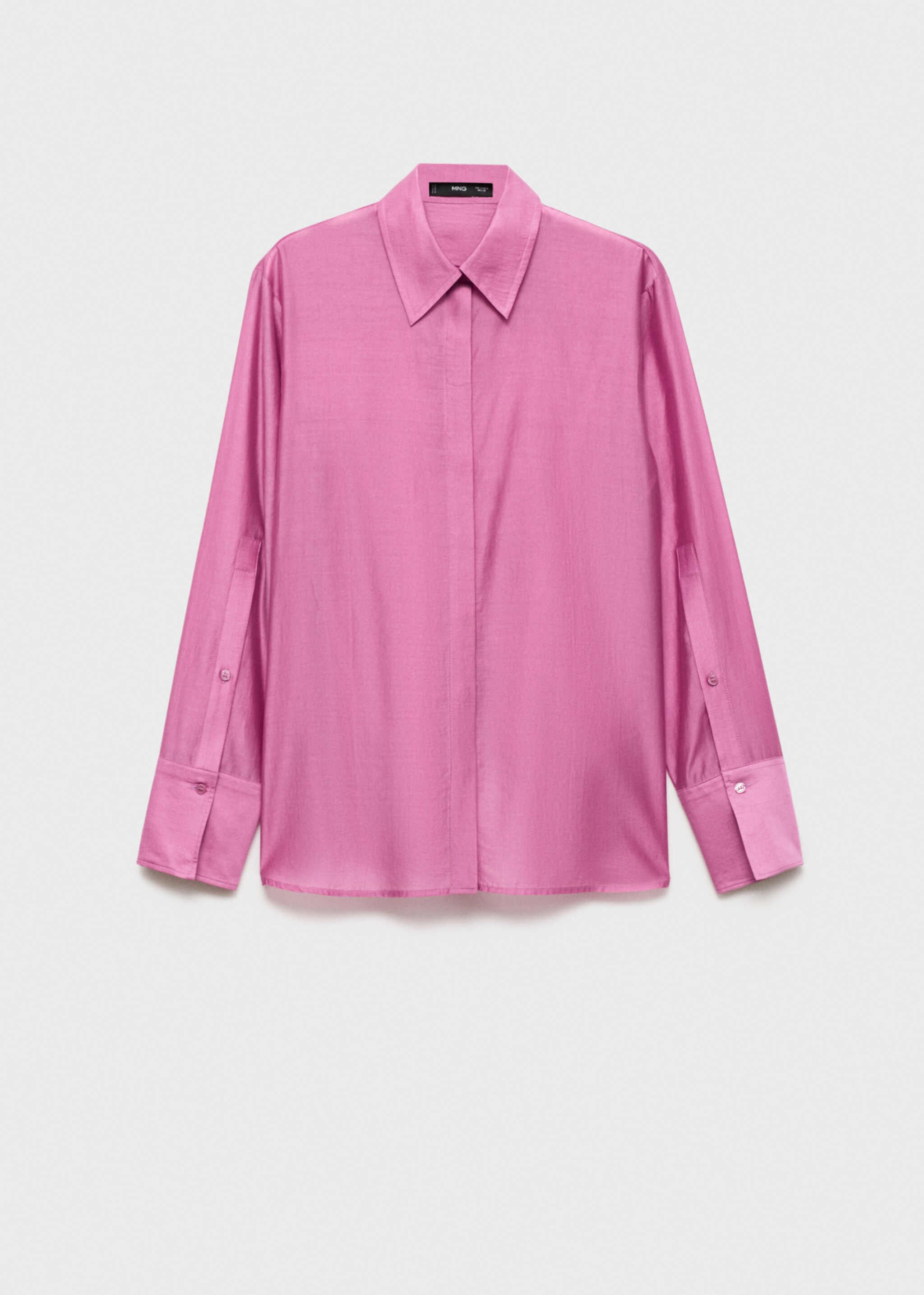 Satin lyocell shirt - Изделие без модели