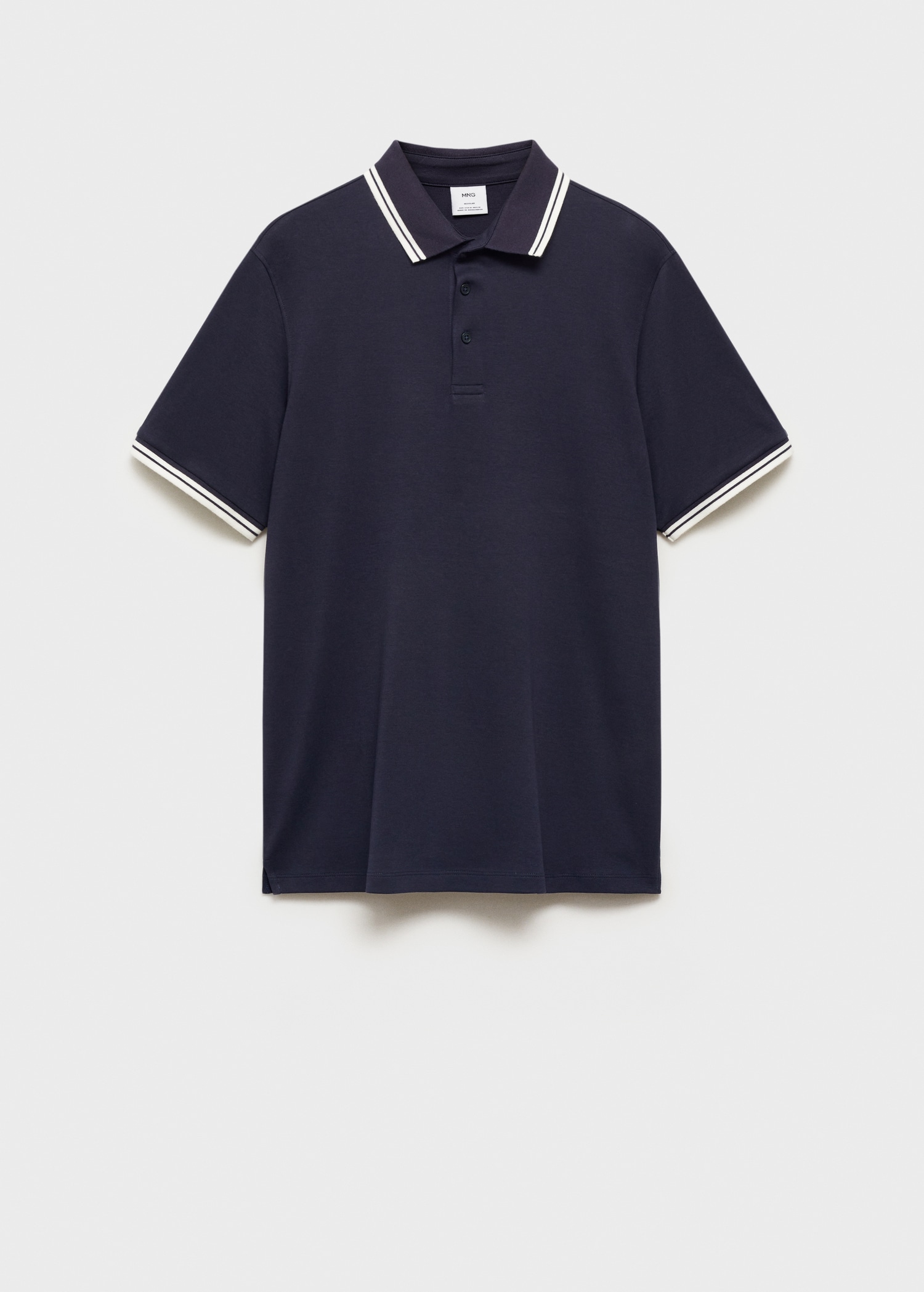 Polo 100 % coton liserés contrastants - Article sans modèle