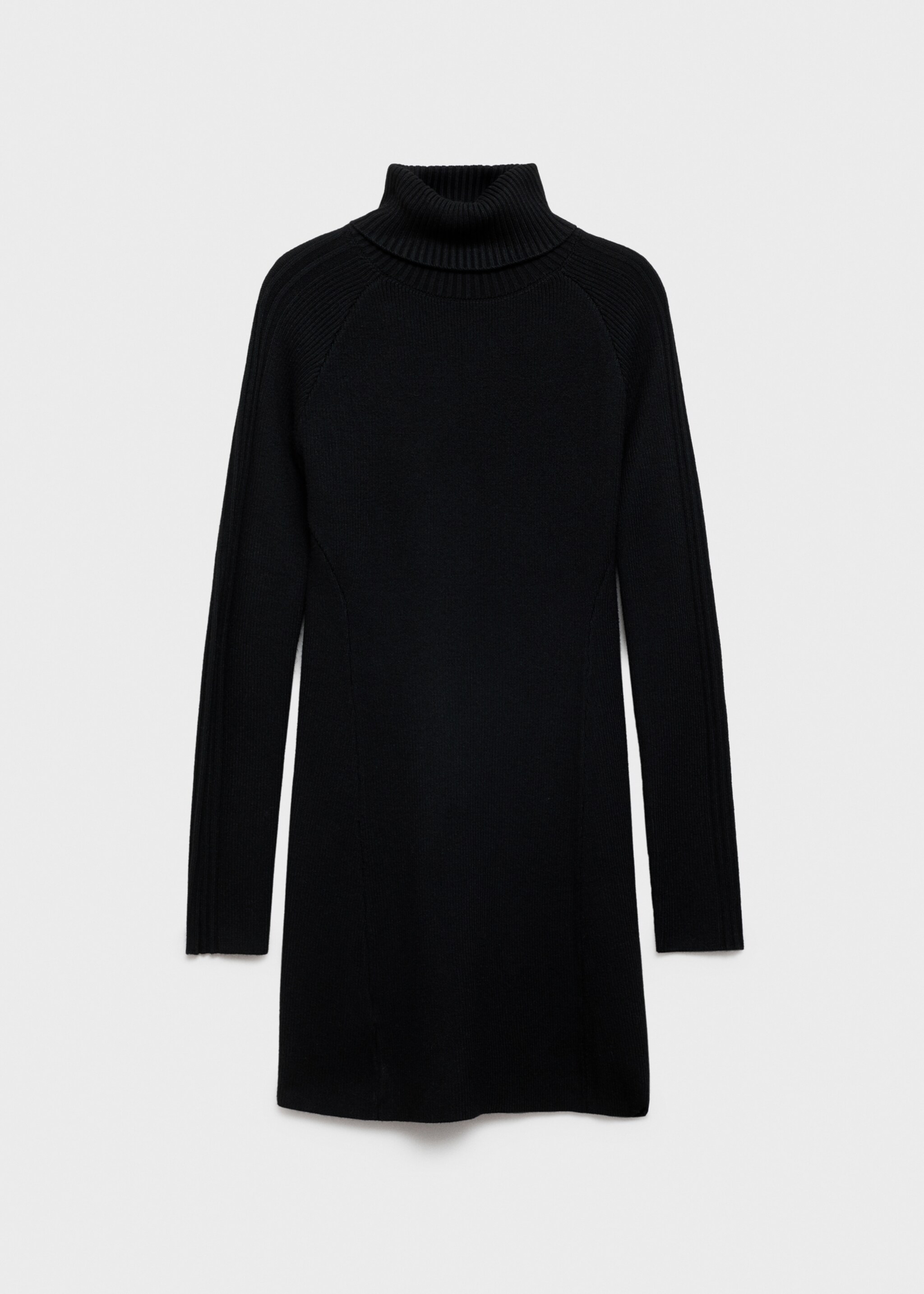 Short knitted turtleneck dress - Article without model