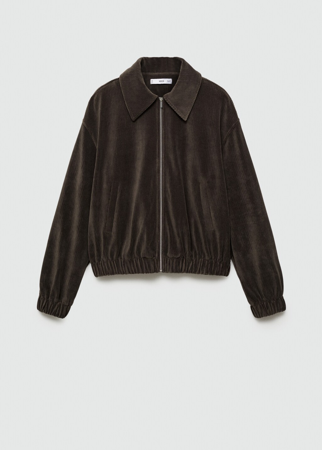 Black corduroy bomber jacket 2025