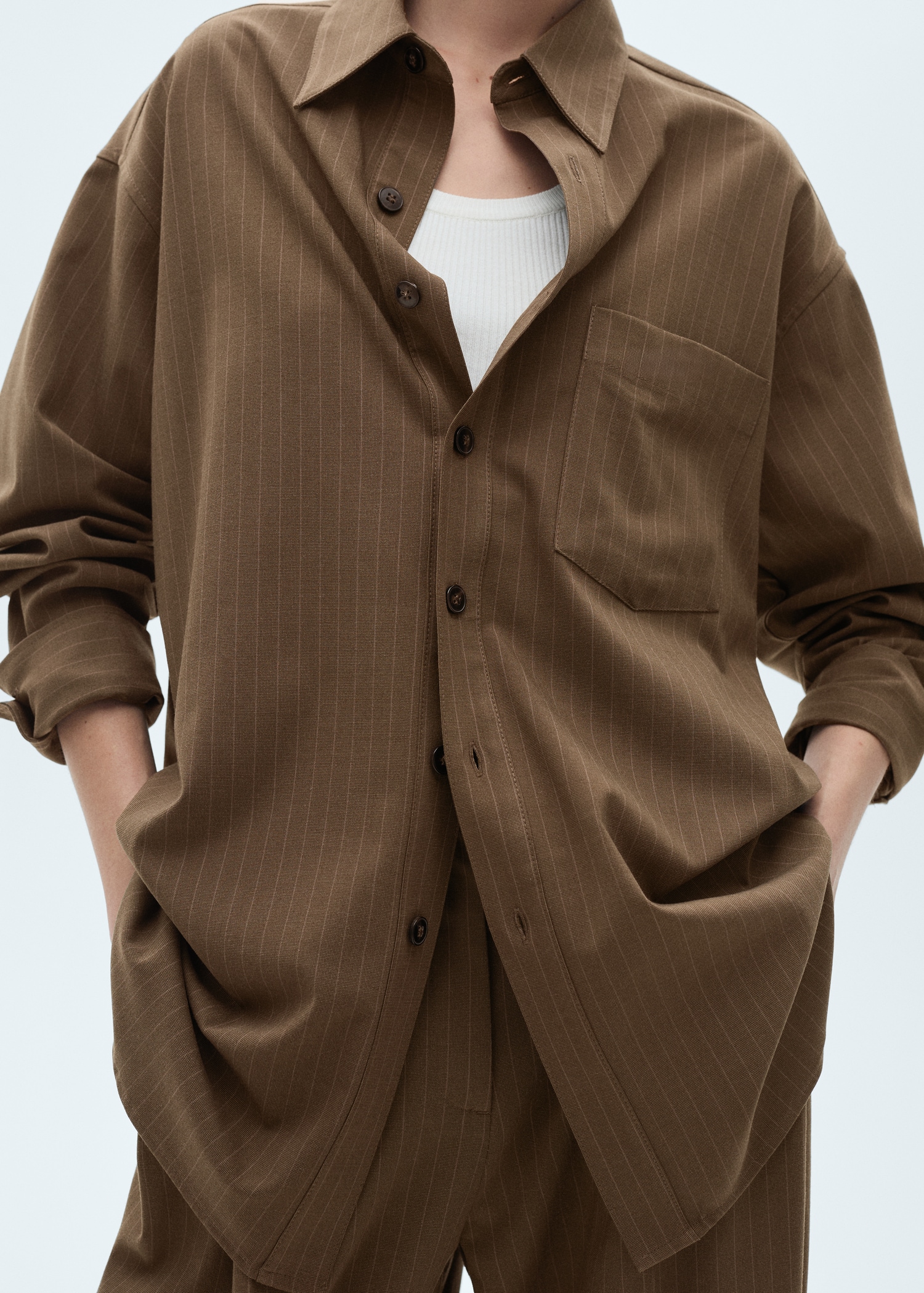 Chemise Fluide Surchemise Femme Mango Mango Outlet Blouse Verte