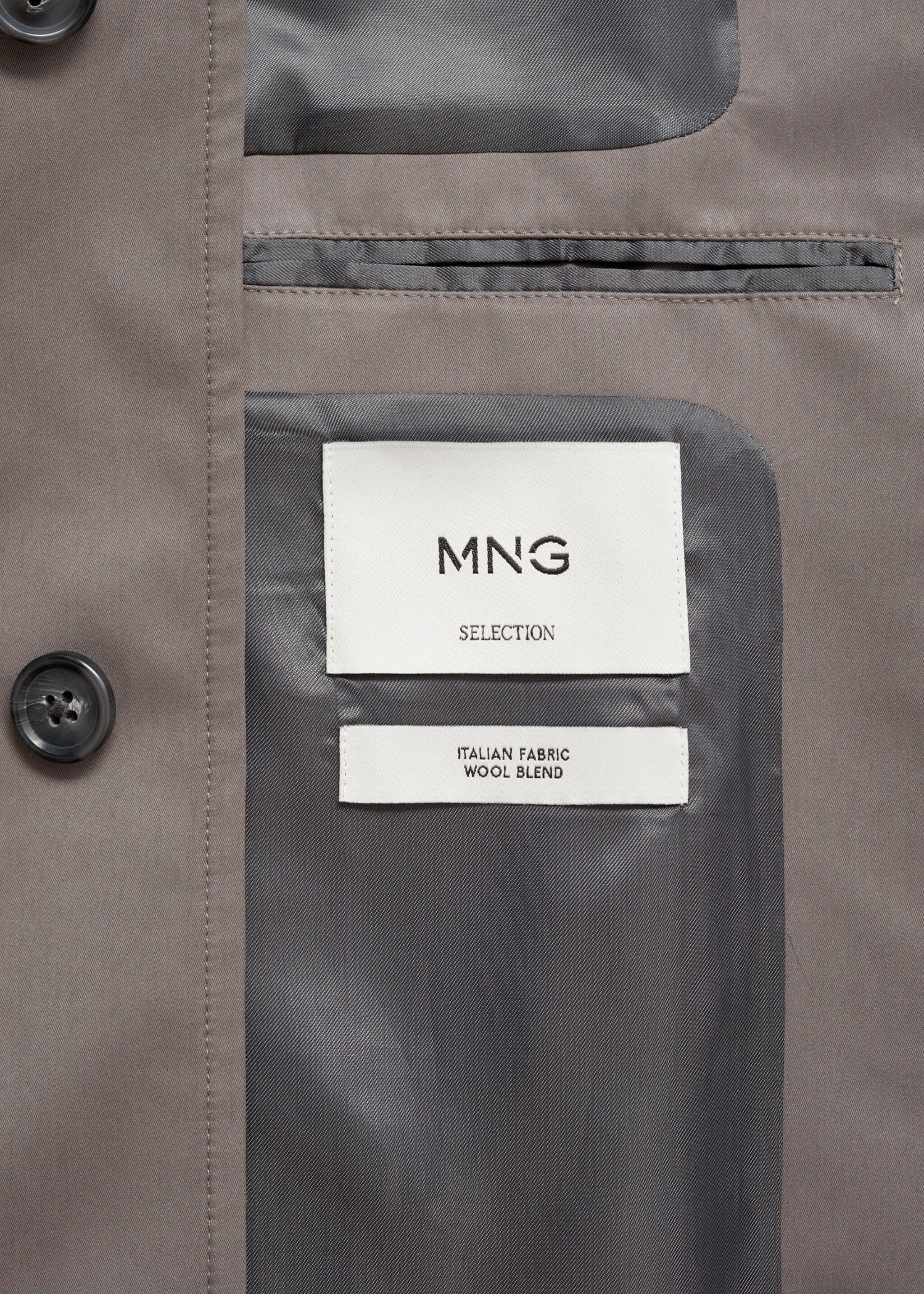 Belted trench coat with brushed finish - Details of the article 0