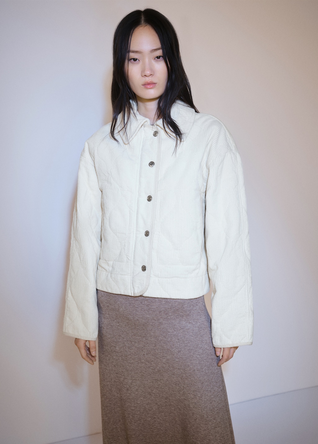 Quilted corduroy jacket