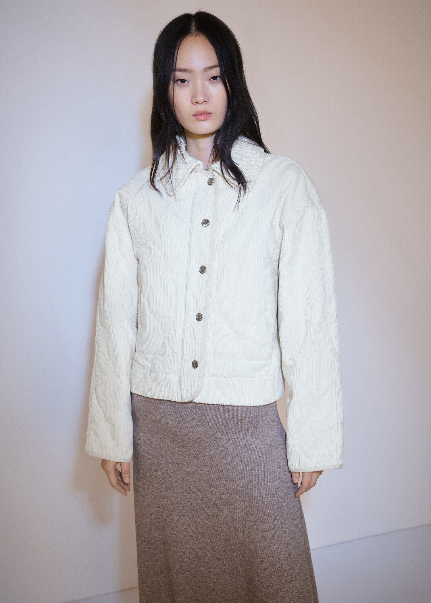 Quilted corduroy jacket - Medium plane