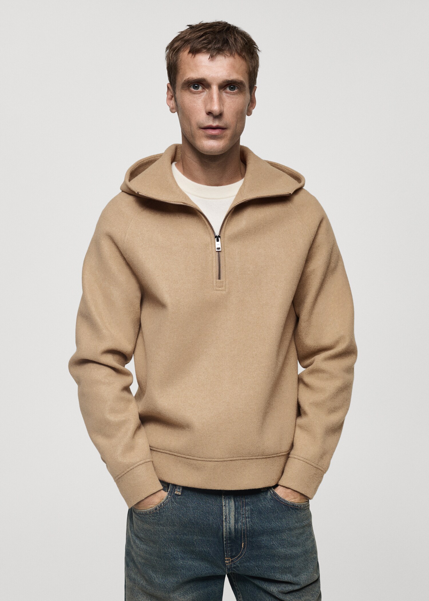 Hooded flannel sweatshirt - Medium plane
