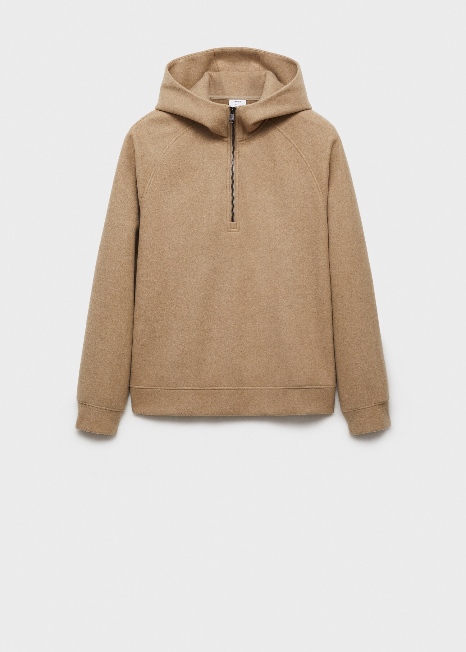 Hooded flannel sweatshirt - Article without model