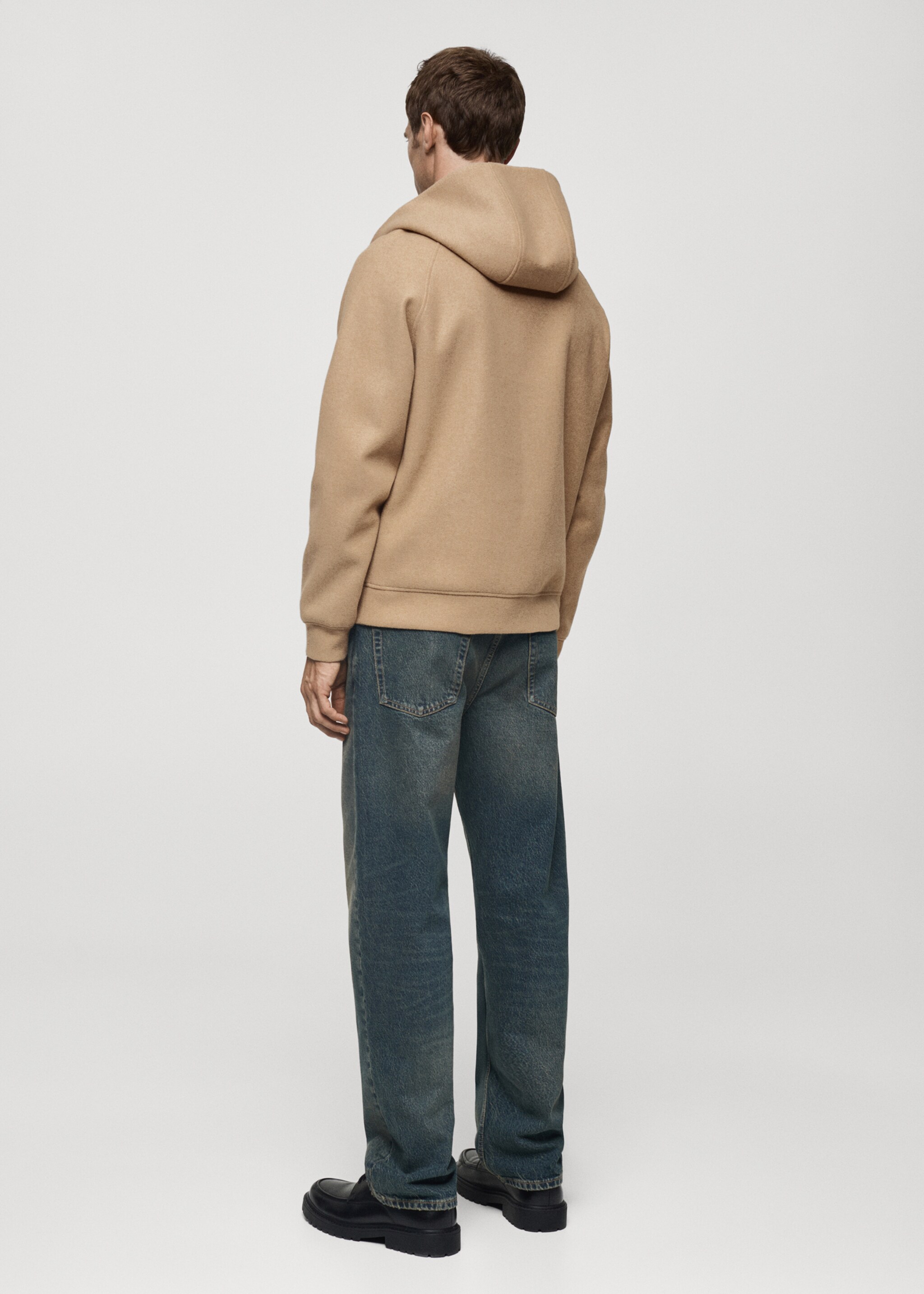 Sudadera franela capucha - Reverso del artículo