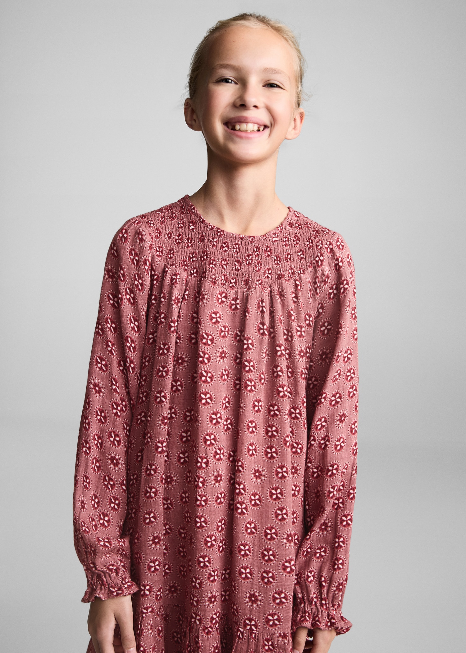 Robe coton fleurs - Plan moyen
