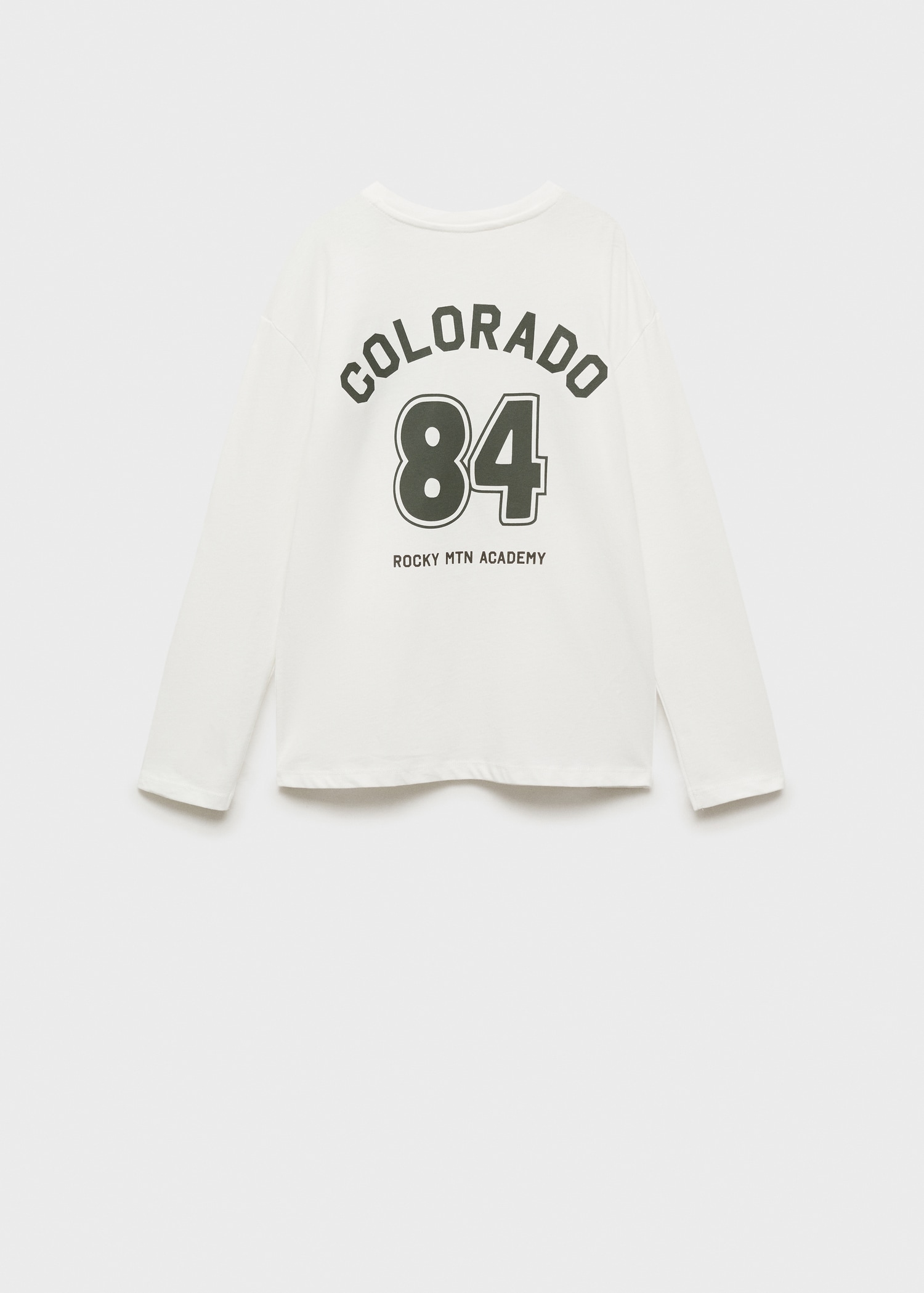 T-shirt imprimé détails brodés - Verso de l’article