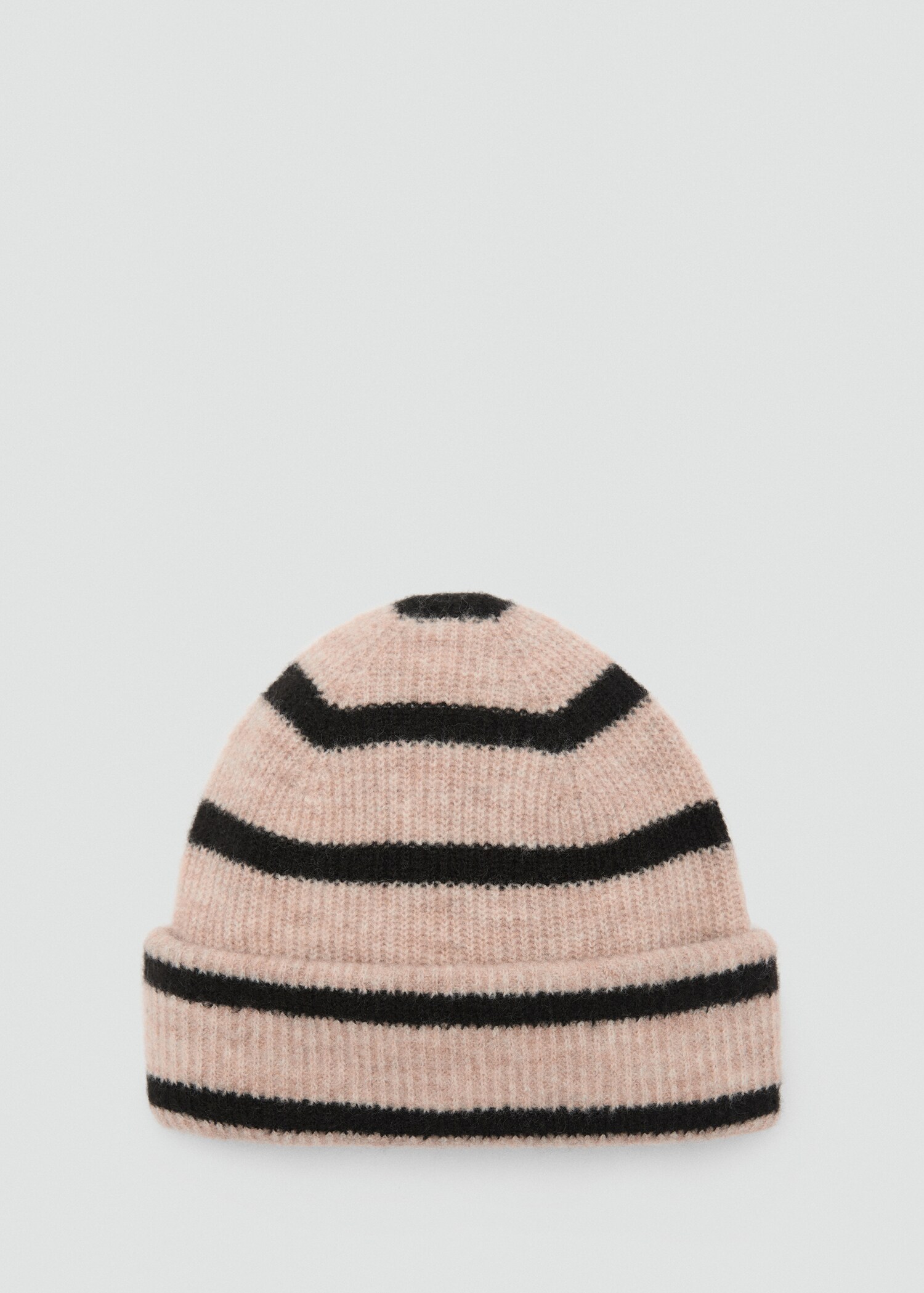Bonnet en maille à rayures - Article sans modèle
