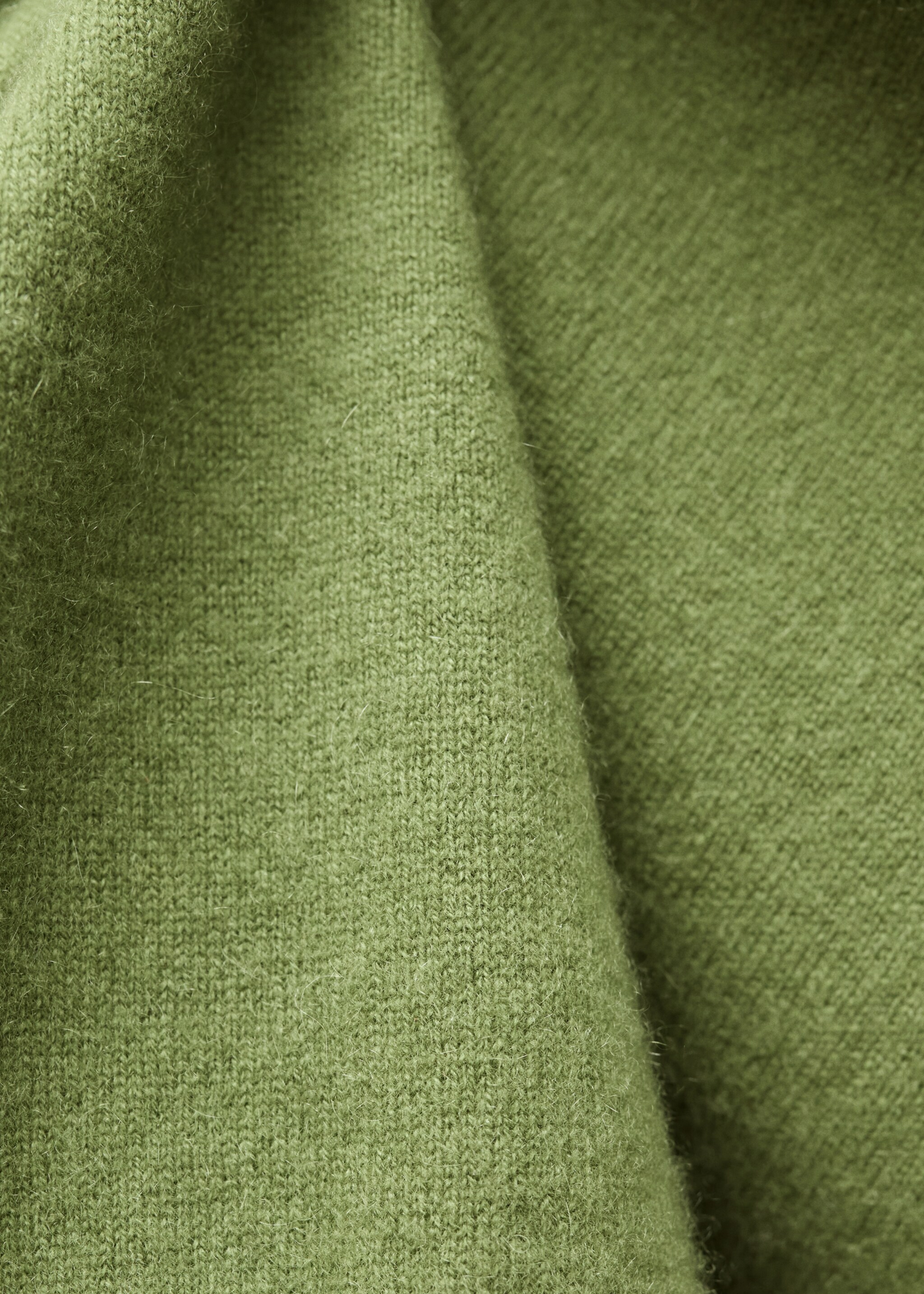 Pull-over 100 % cachemire col montant - Détail de l'article 0, Vert. Ref: 77078263-00.