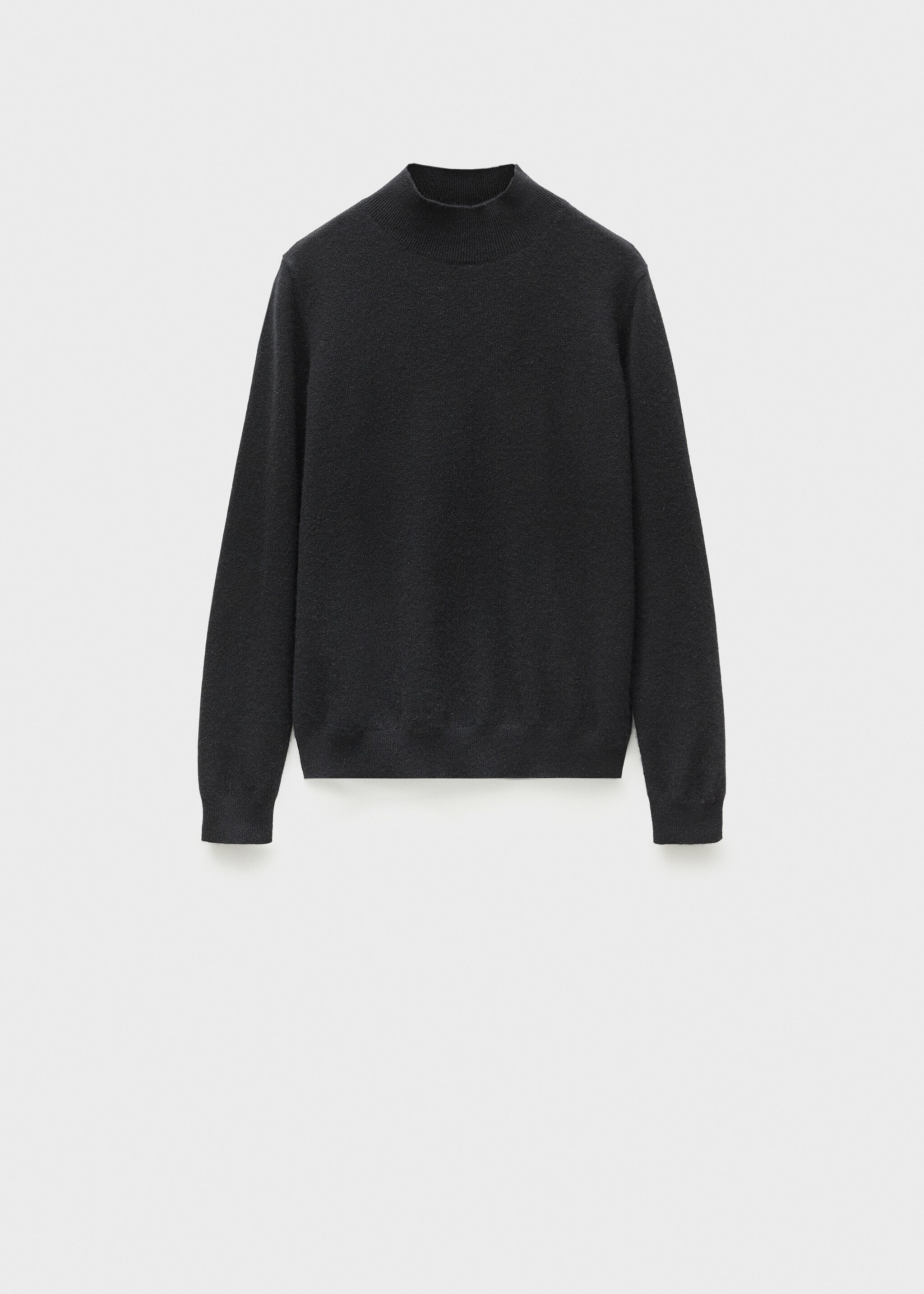 Pull-over 100 % cachemire col montant - Article sans modèle, Noir. Ref: 77078263-00.