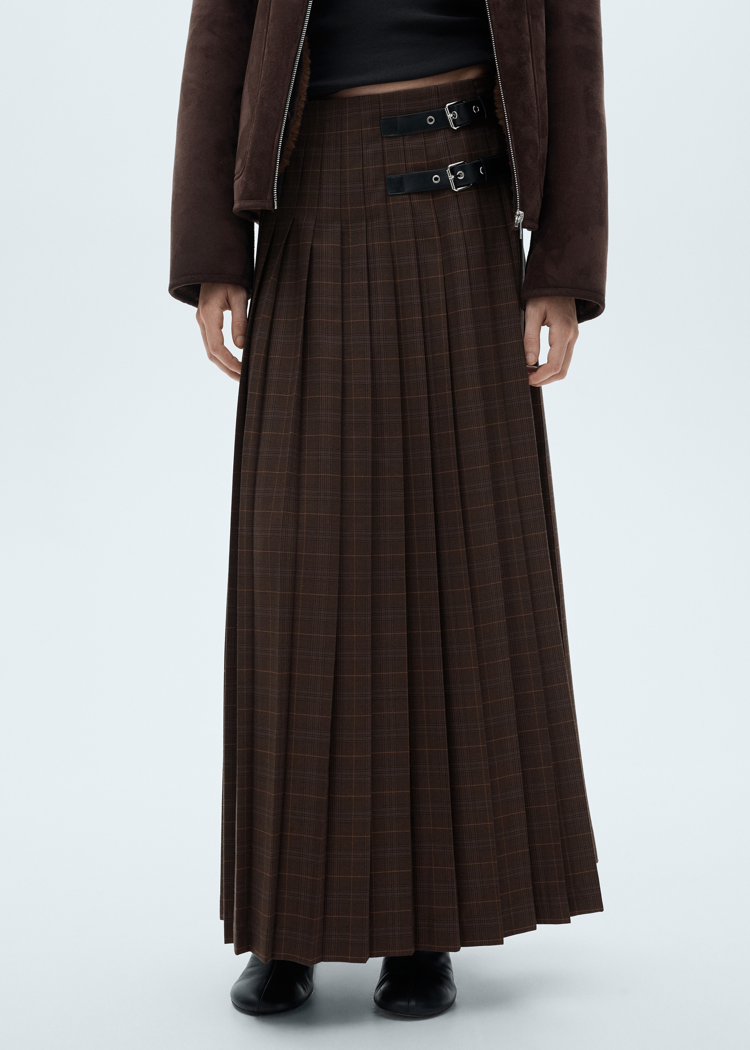 Tartan Jupe à Carreaux Plissée Jupe Plissée à Carreaux Jupe A