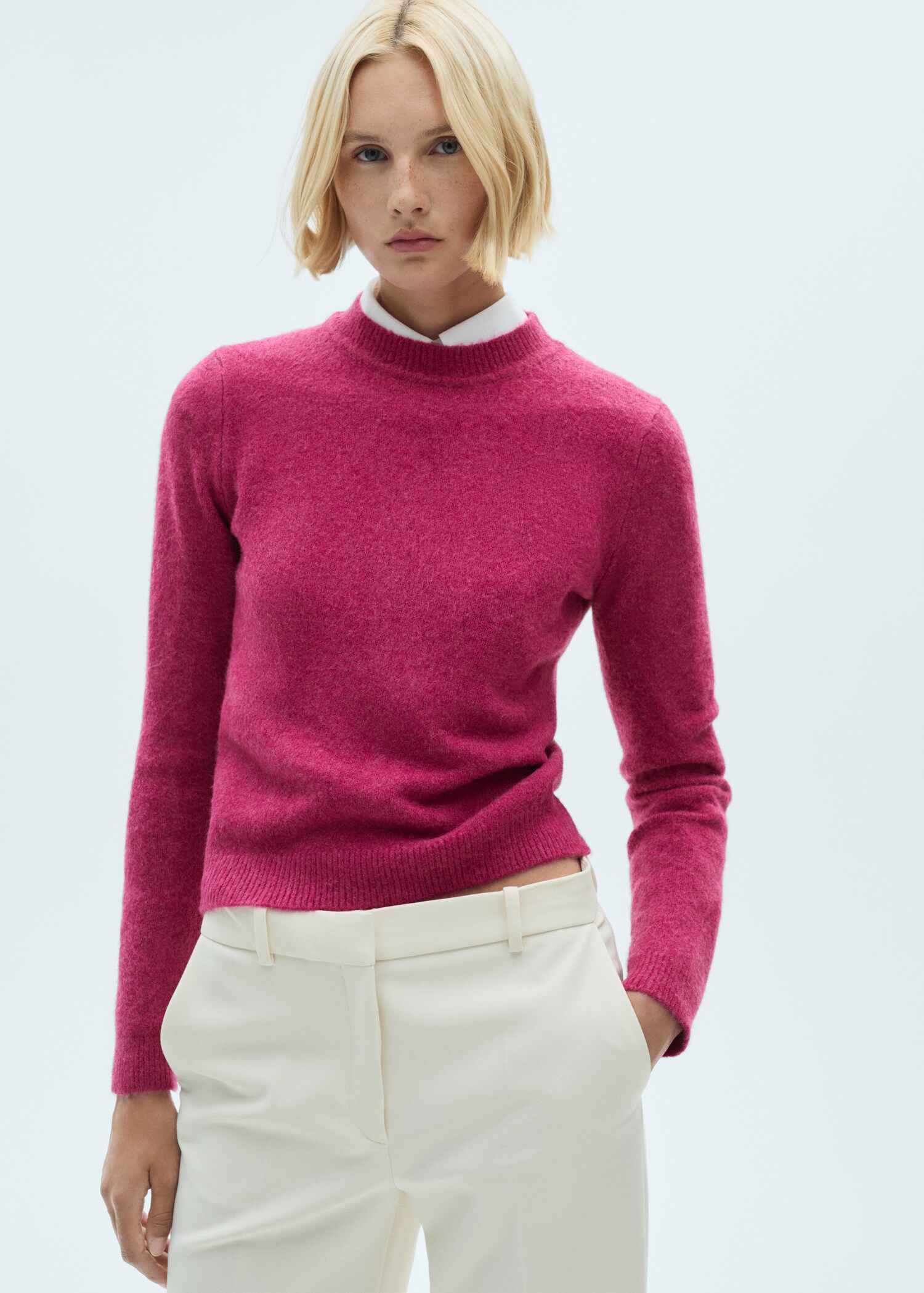 Long-sleeve knitted sweater - Medium plane