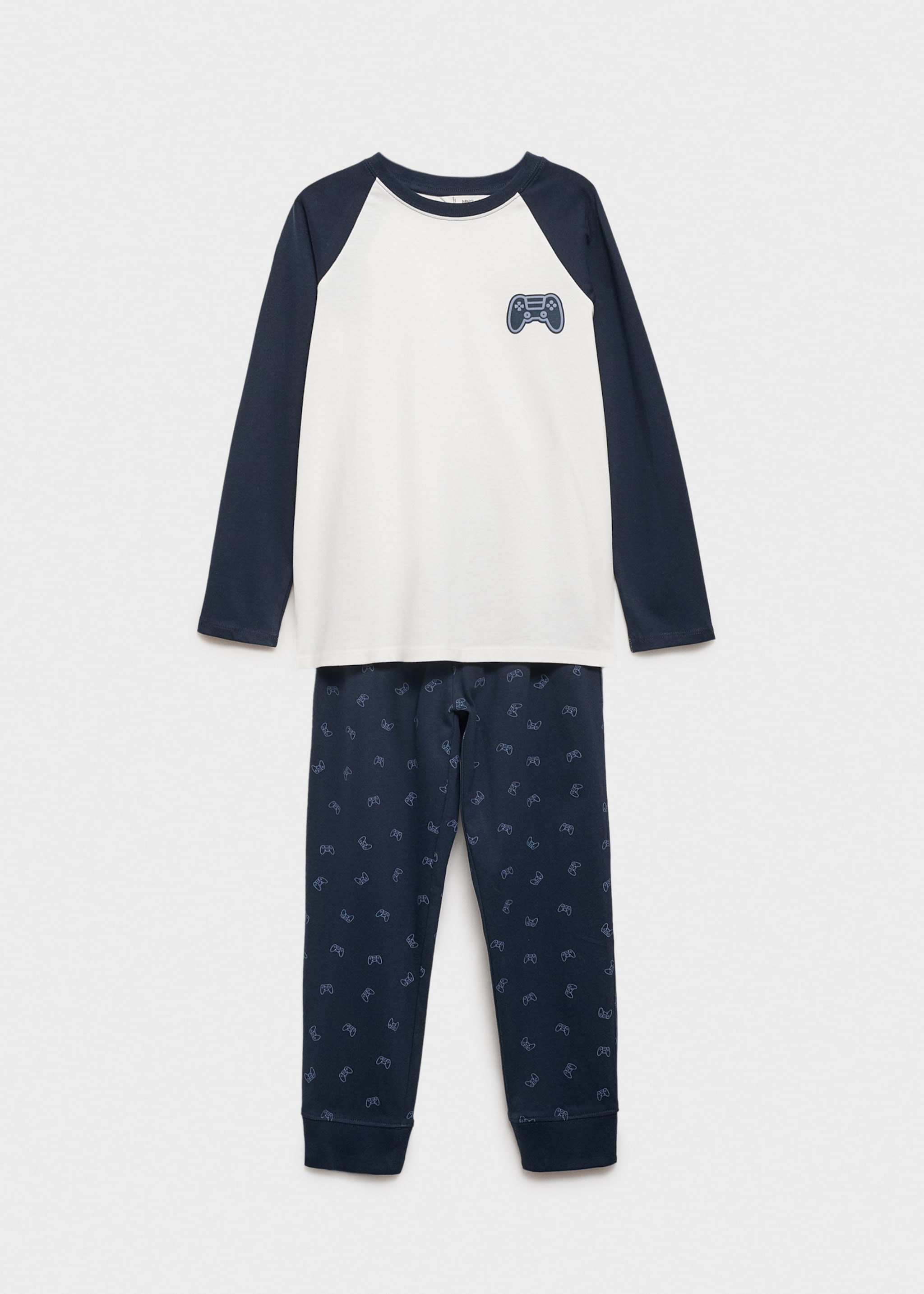 Cotton printed long pyjamas - Article without model