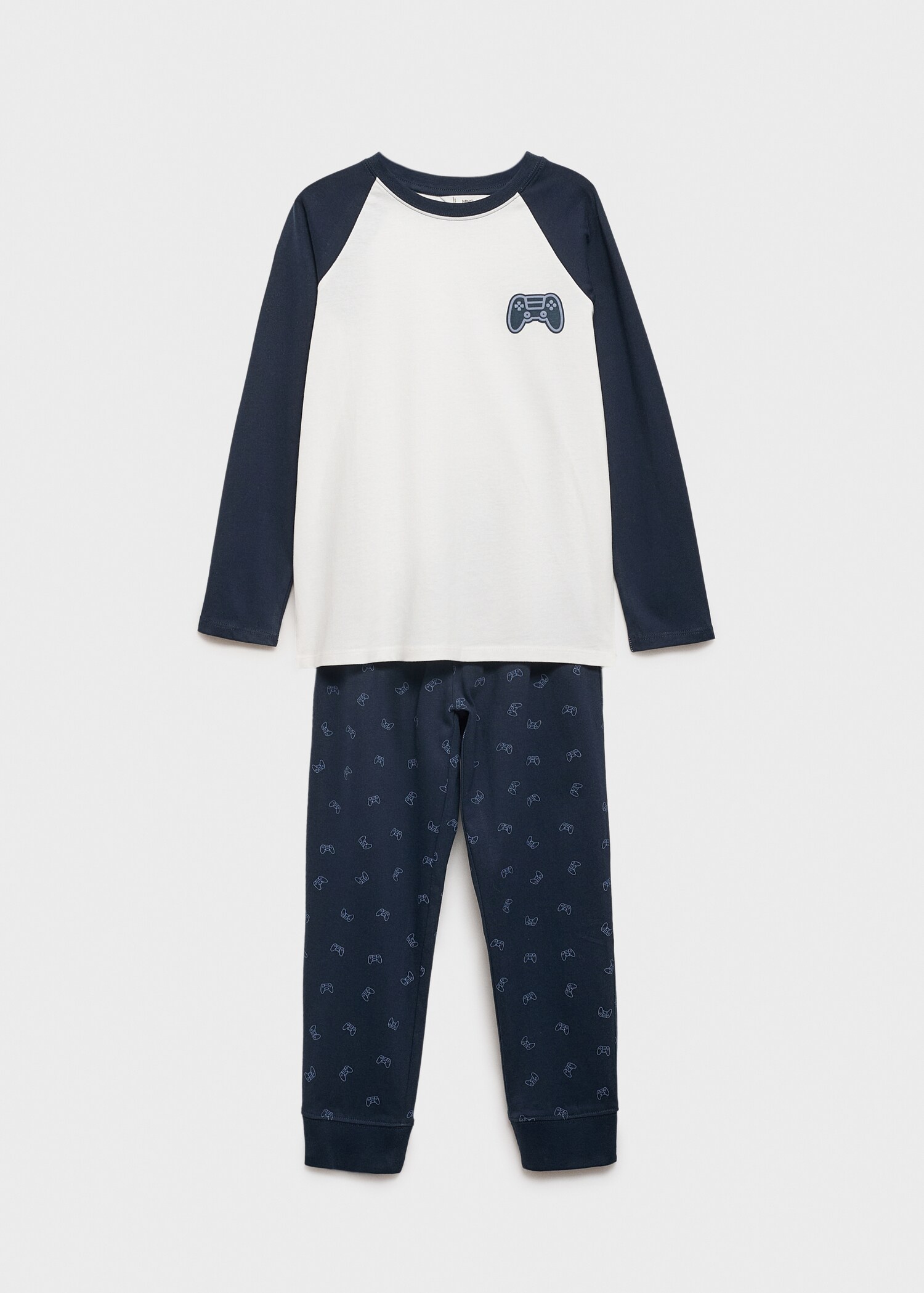 Cotton printed long pyjamas - Article without model