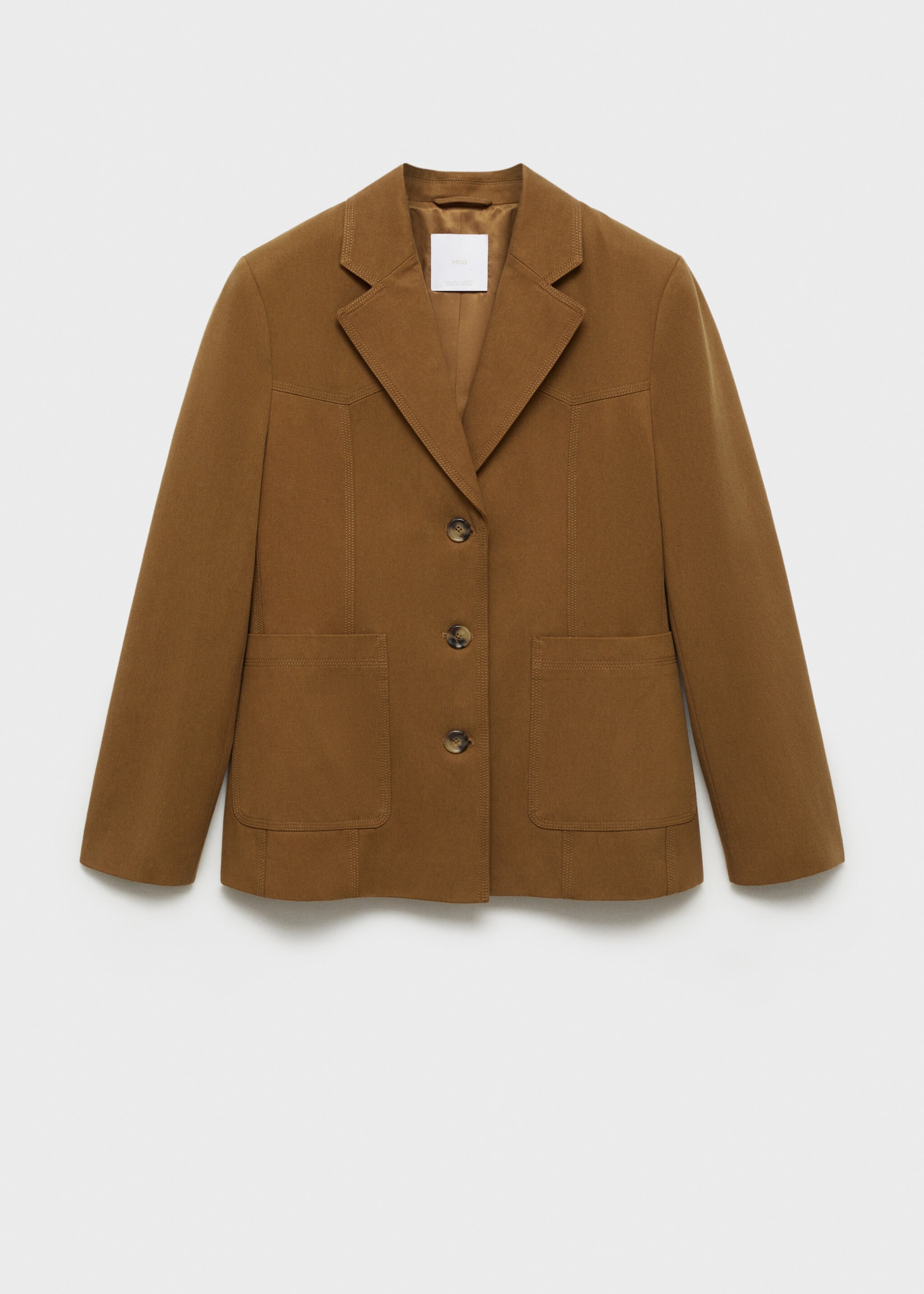 Cepli lyocell blazer ceket - Modelsiz ürün