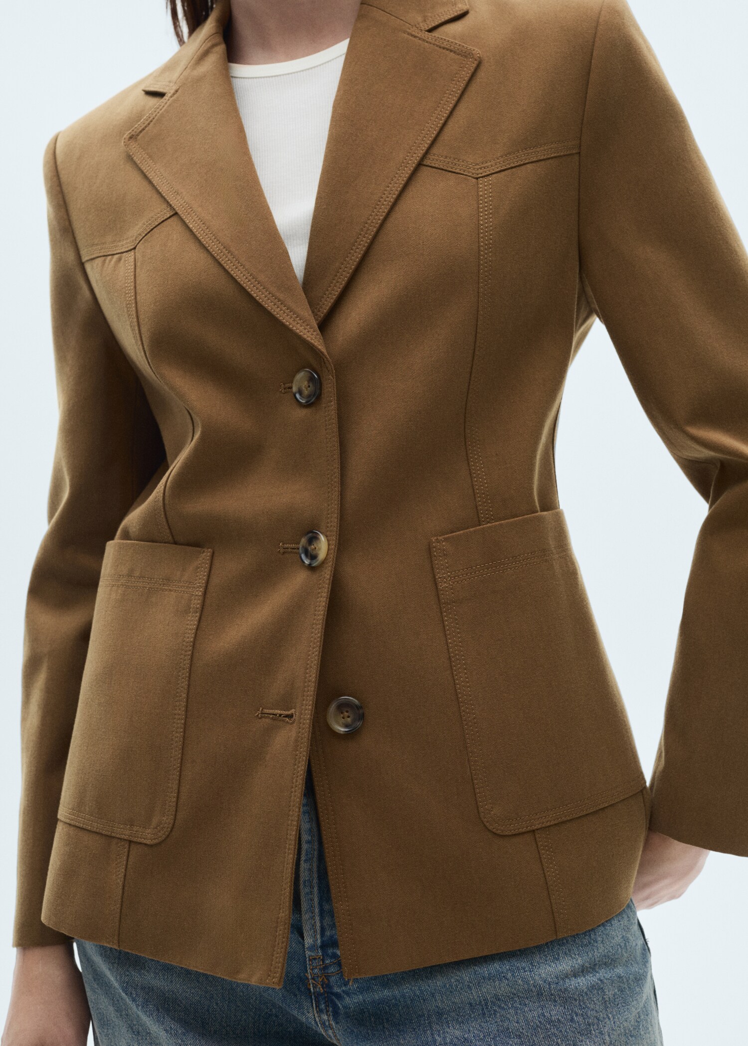 Lyocell jacket with pockets - Details of the article 6