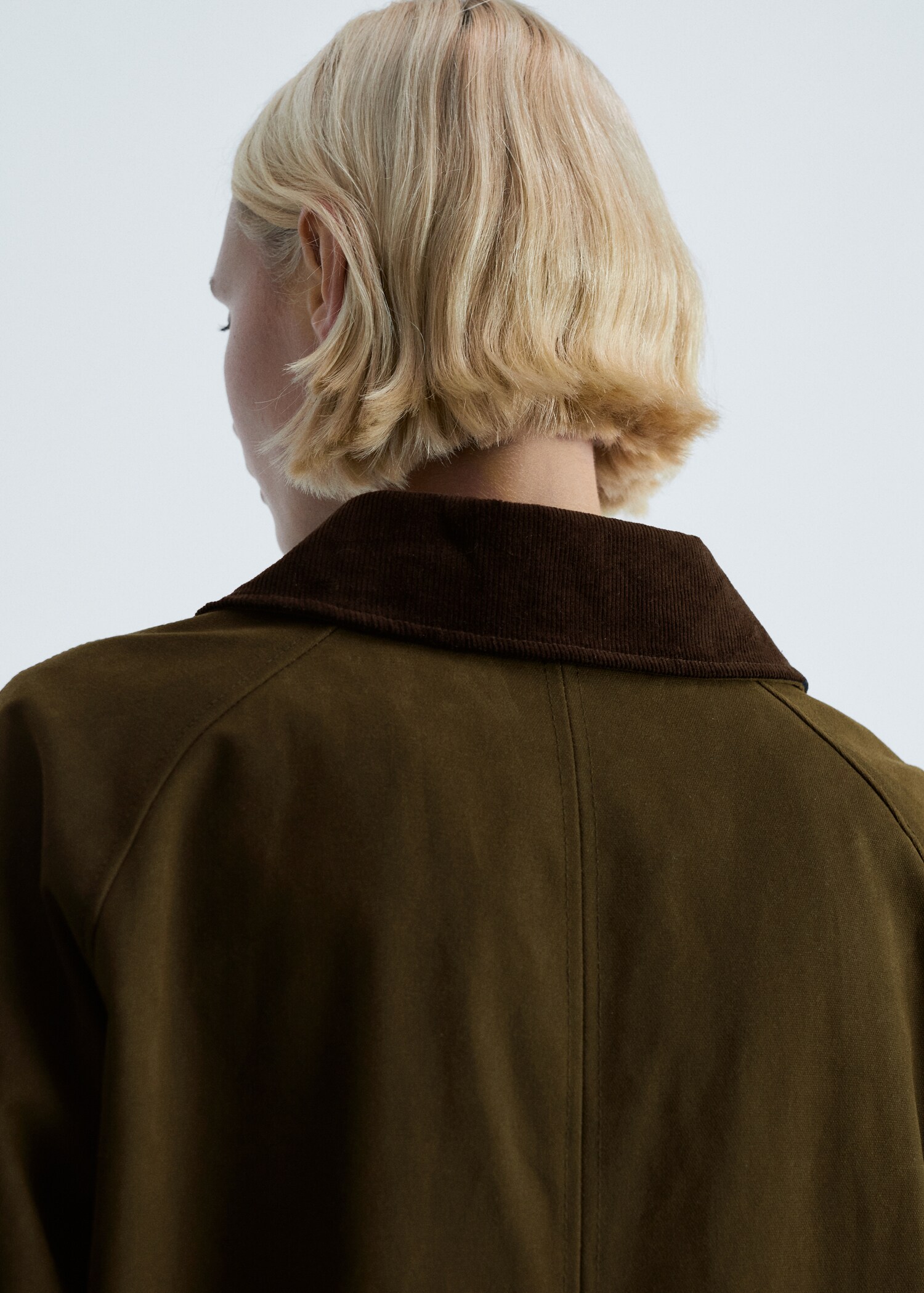 Long corduroy collar parka - Details of the article 6
