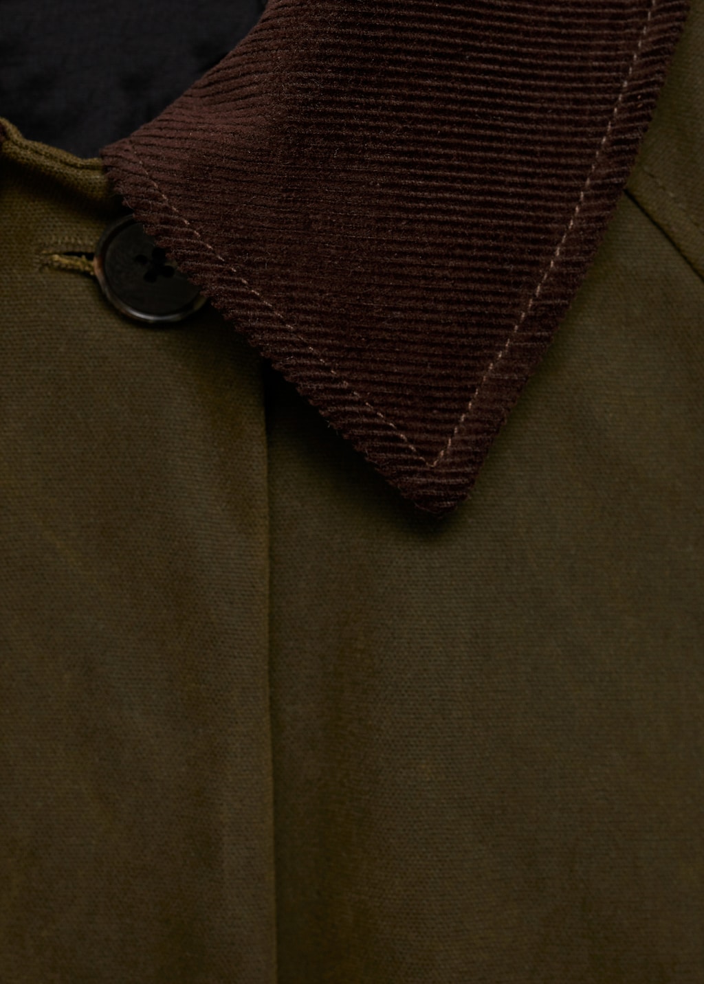 Mango Oversized parka with contrasting collar thumbnail