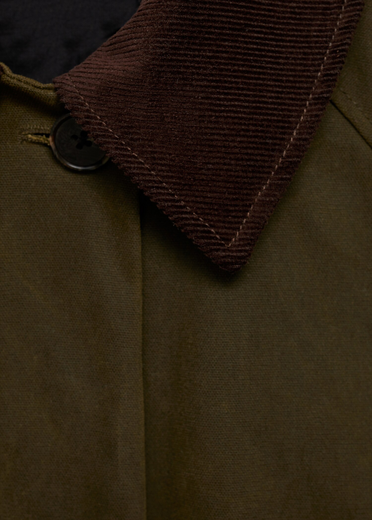 Long corduroy collar parka - Details of the article 8