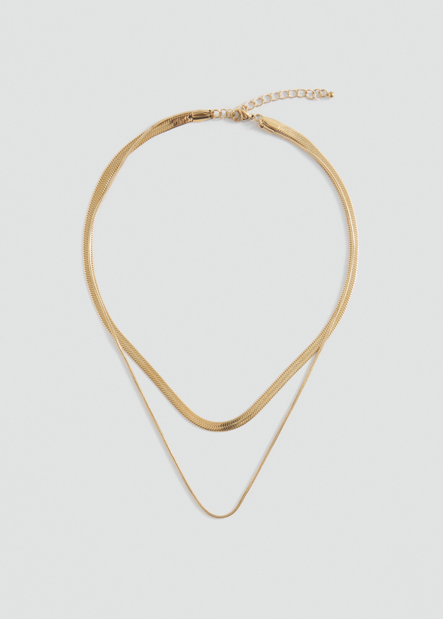 Double chain necklace - Article without model