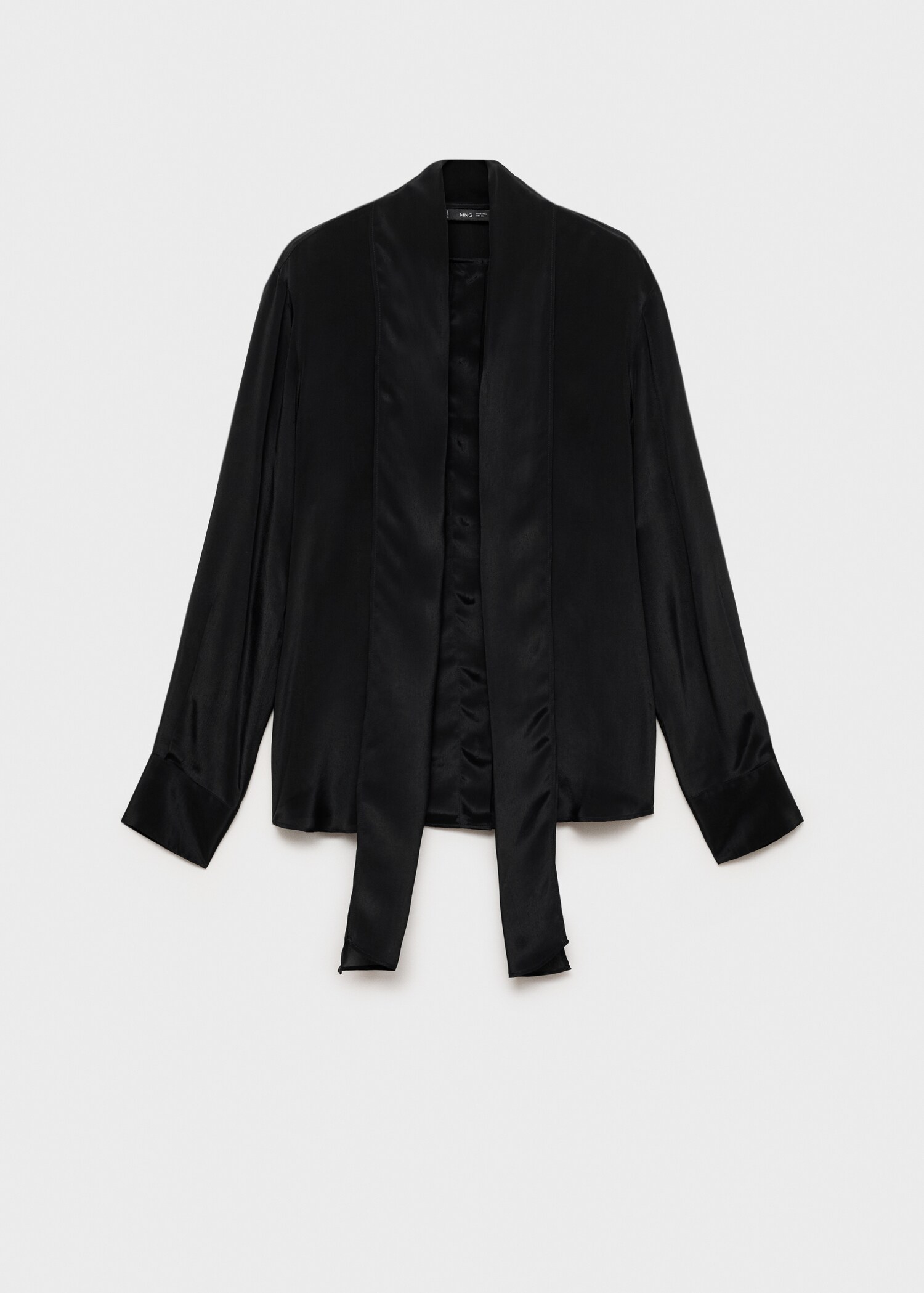 Satin shirt with bow - Article without model