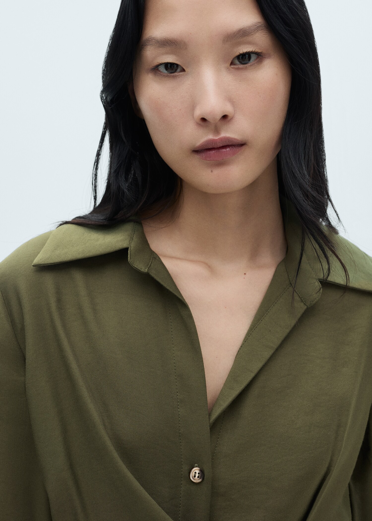 Wrap shirt dress - Details of the article 1