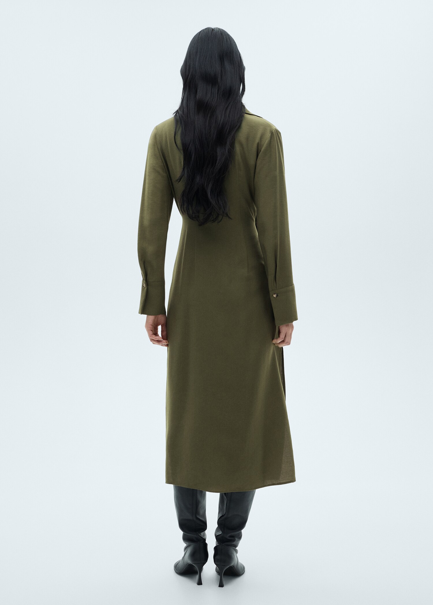 Wrap shirt dress - Reverse of the article
