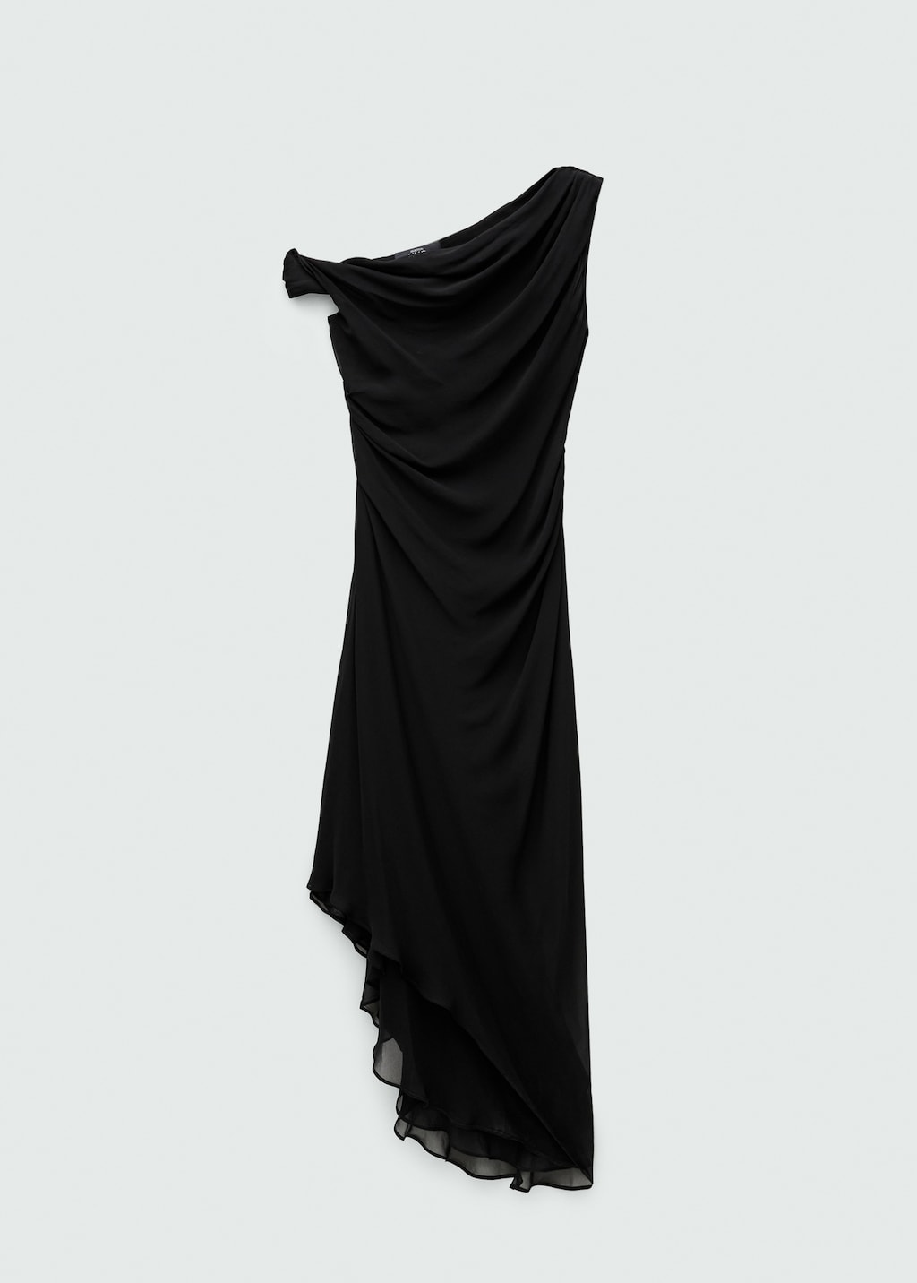 Asymmetrical pleated dress - Women | MANGO Japan
