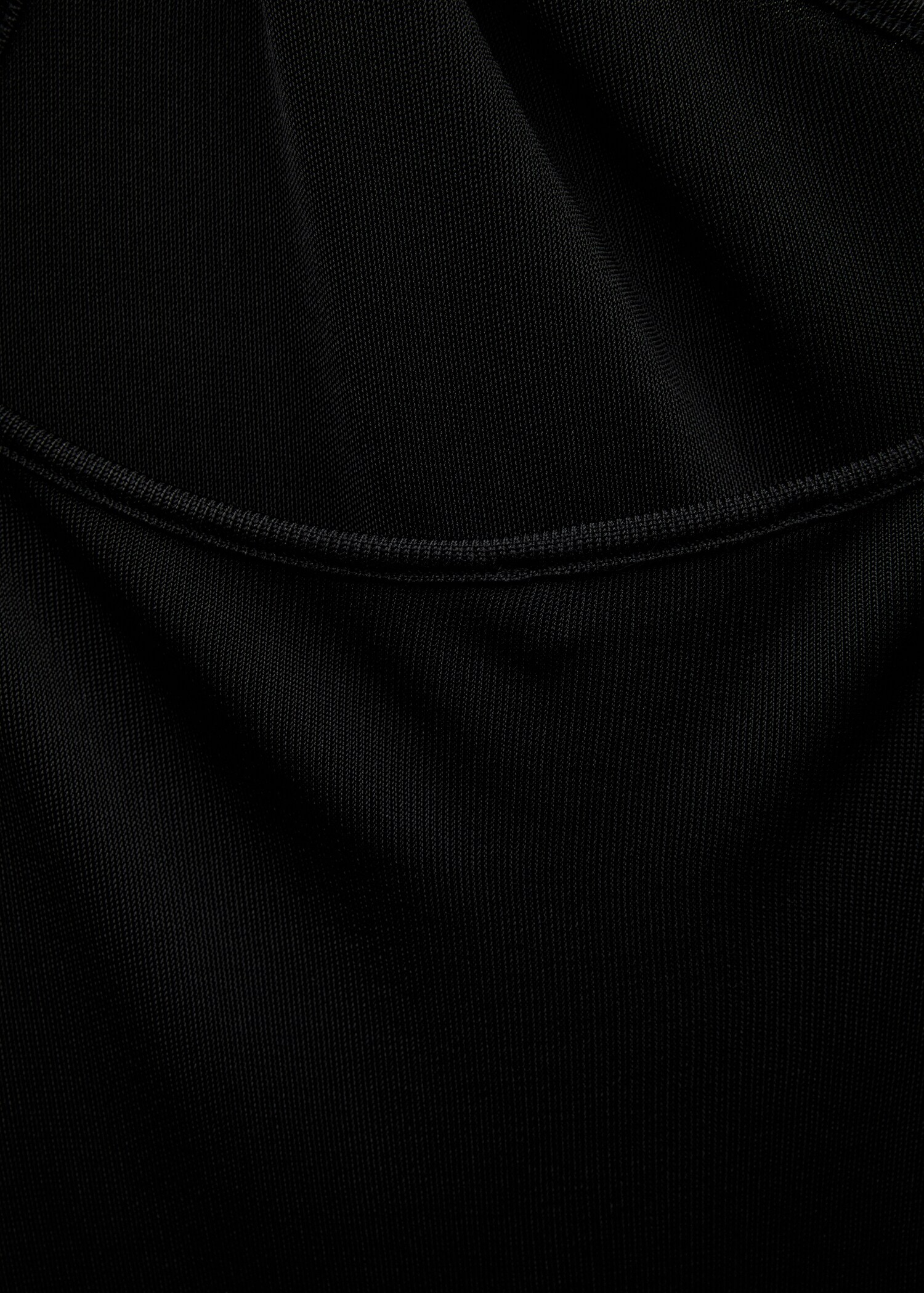 Open-back asymmetrical knitted dress - Details of the article 0