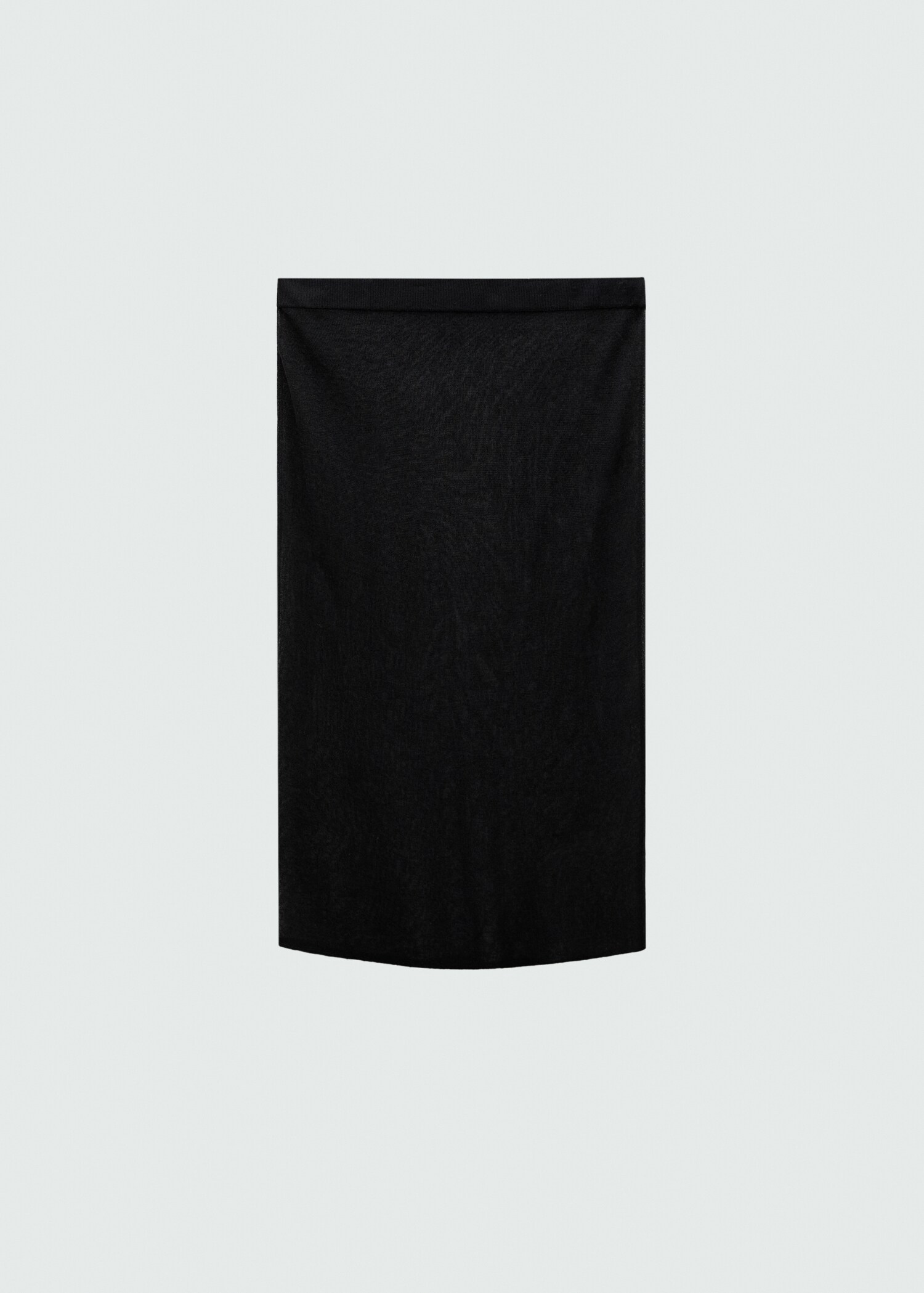 Semi-transparent knitted skirt - Article without model