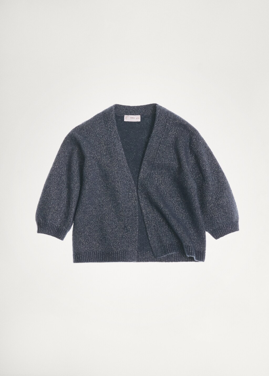 Lurex knitted cardigan