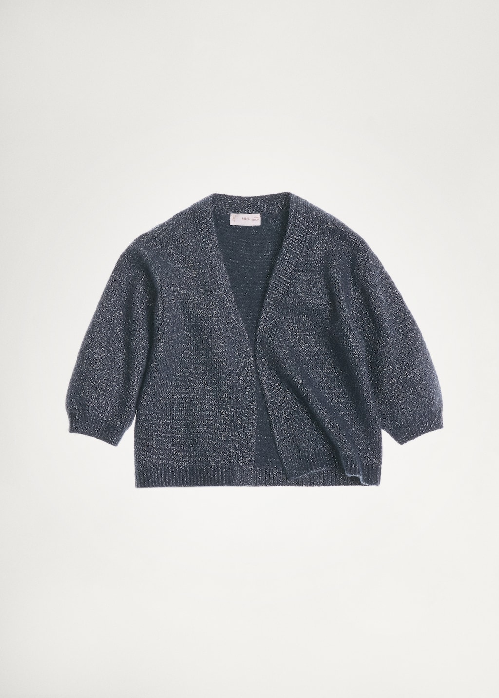 Lurex knitted cardigan